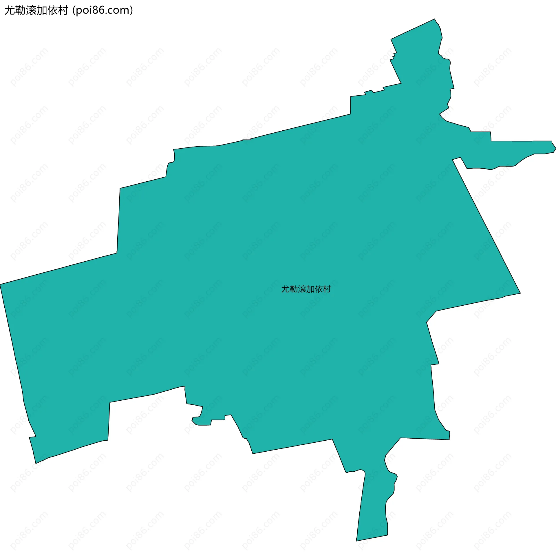 尤勒滚加依村边界地图