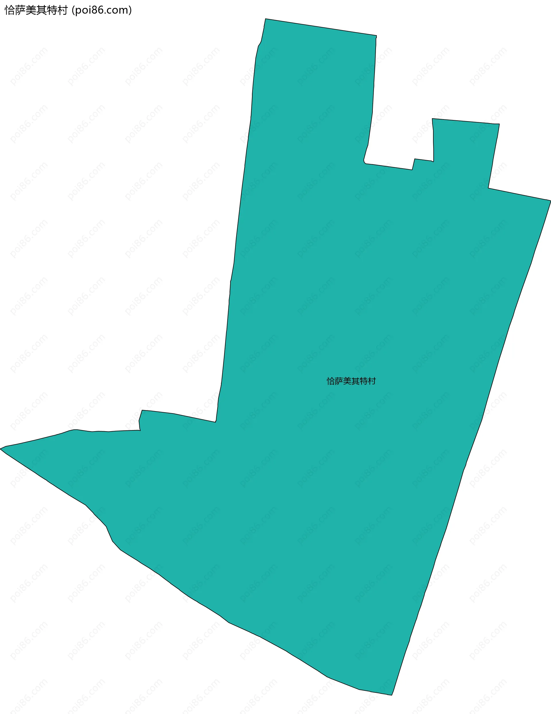 恰萨美其特村边界地图