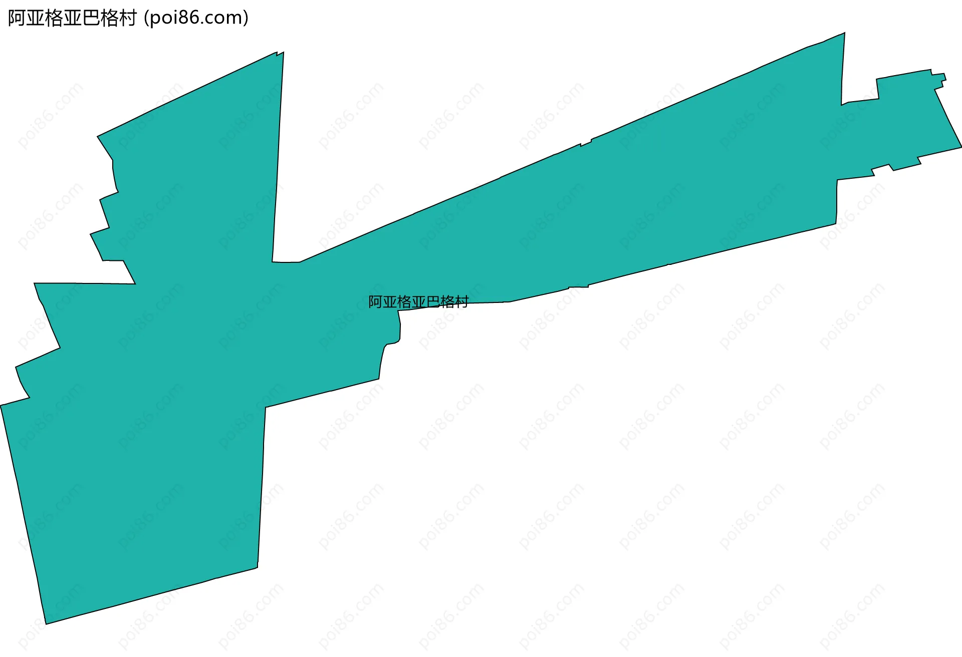 阿亚格亚巴格村边界地图