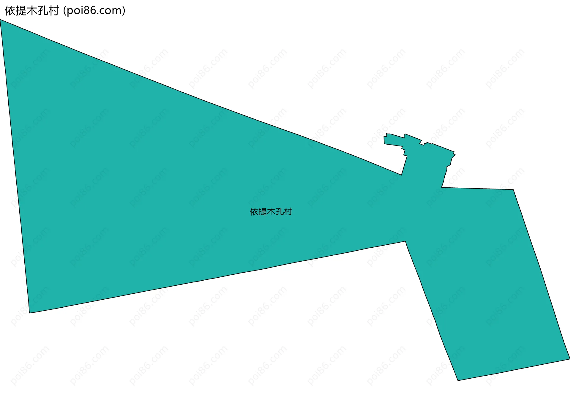 依提木孔村边界地图