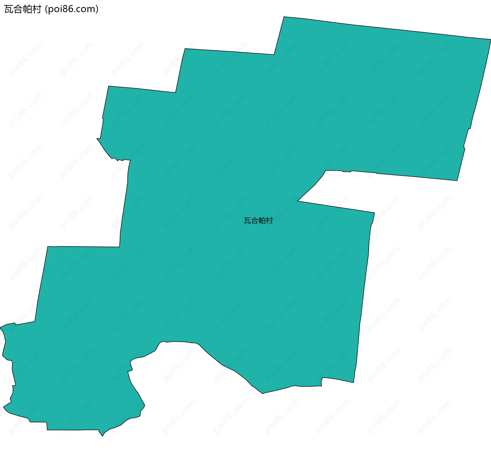 瓦合帕村边界地图