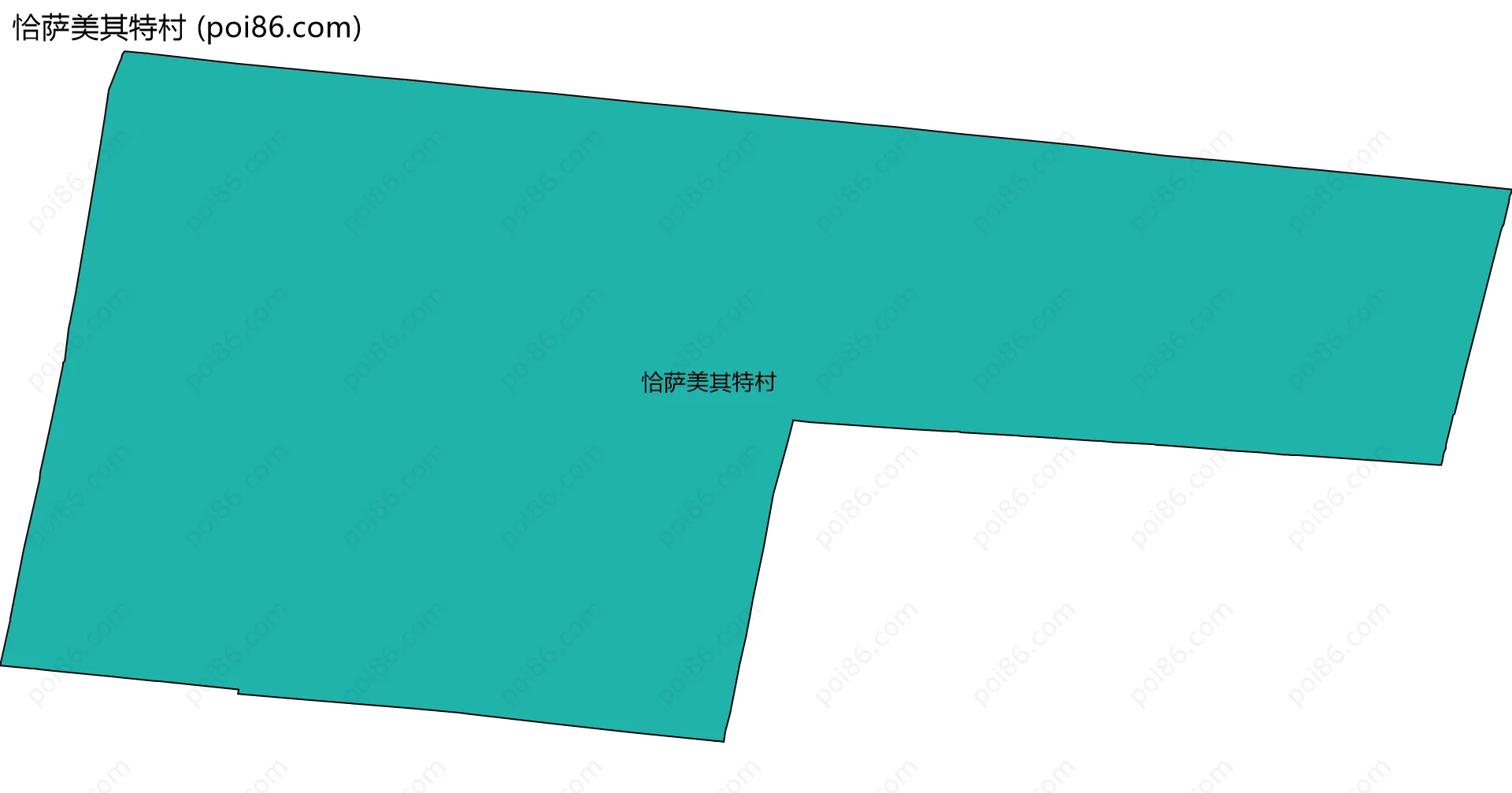 恰萨美其特村边界地图