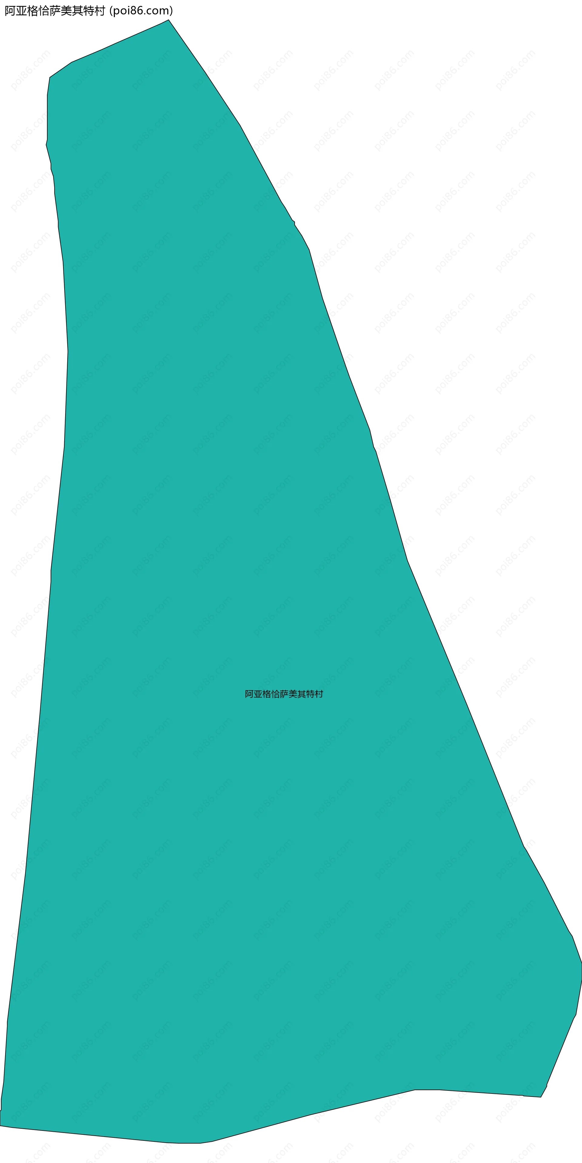 阿亚格恰萨美其特村边界地图