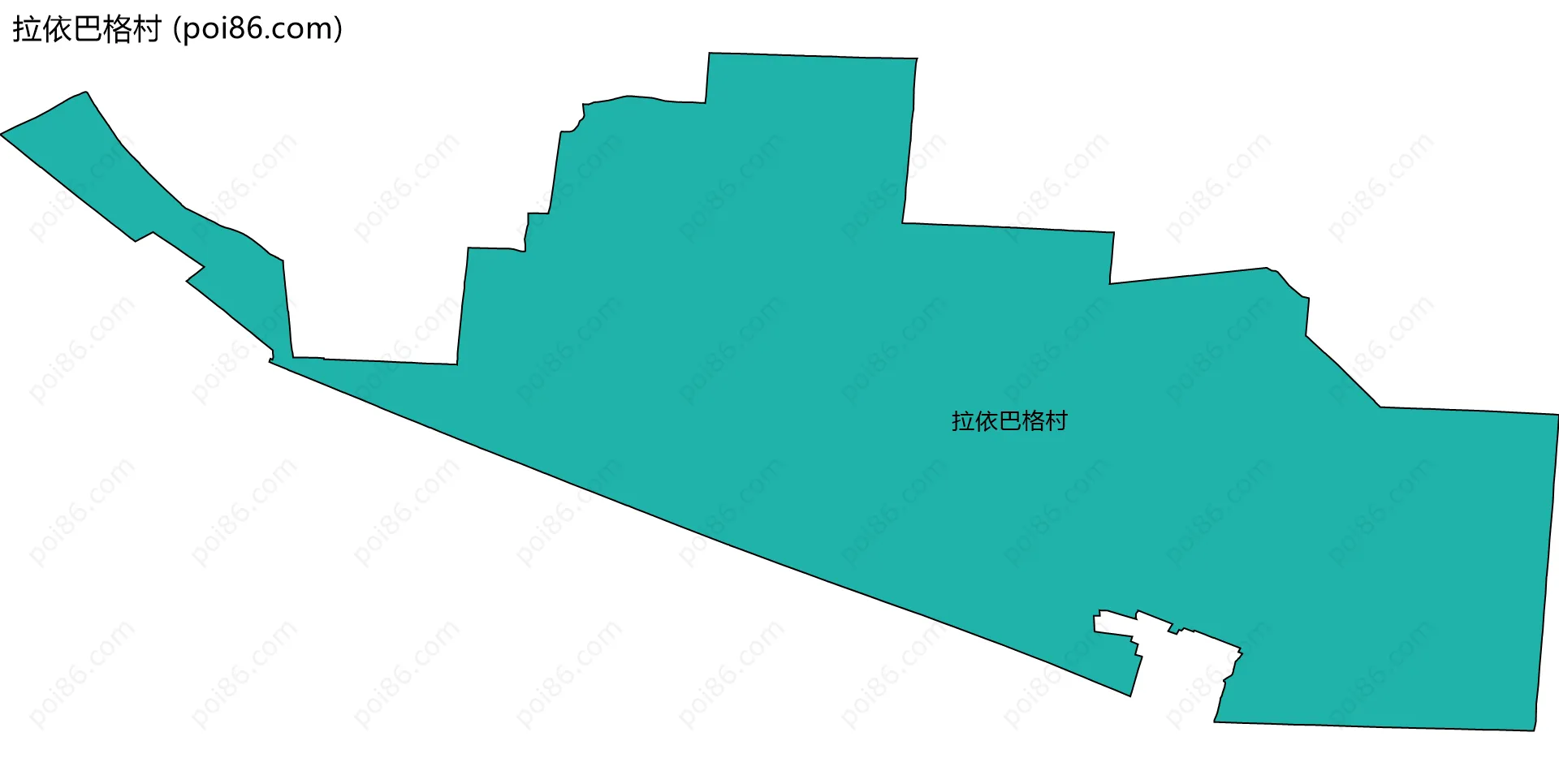 拉依巴格村边界地图