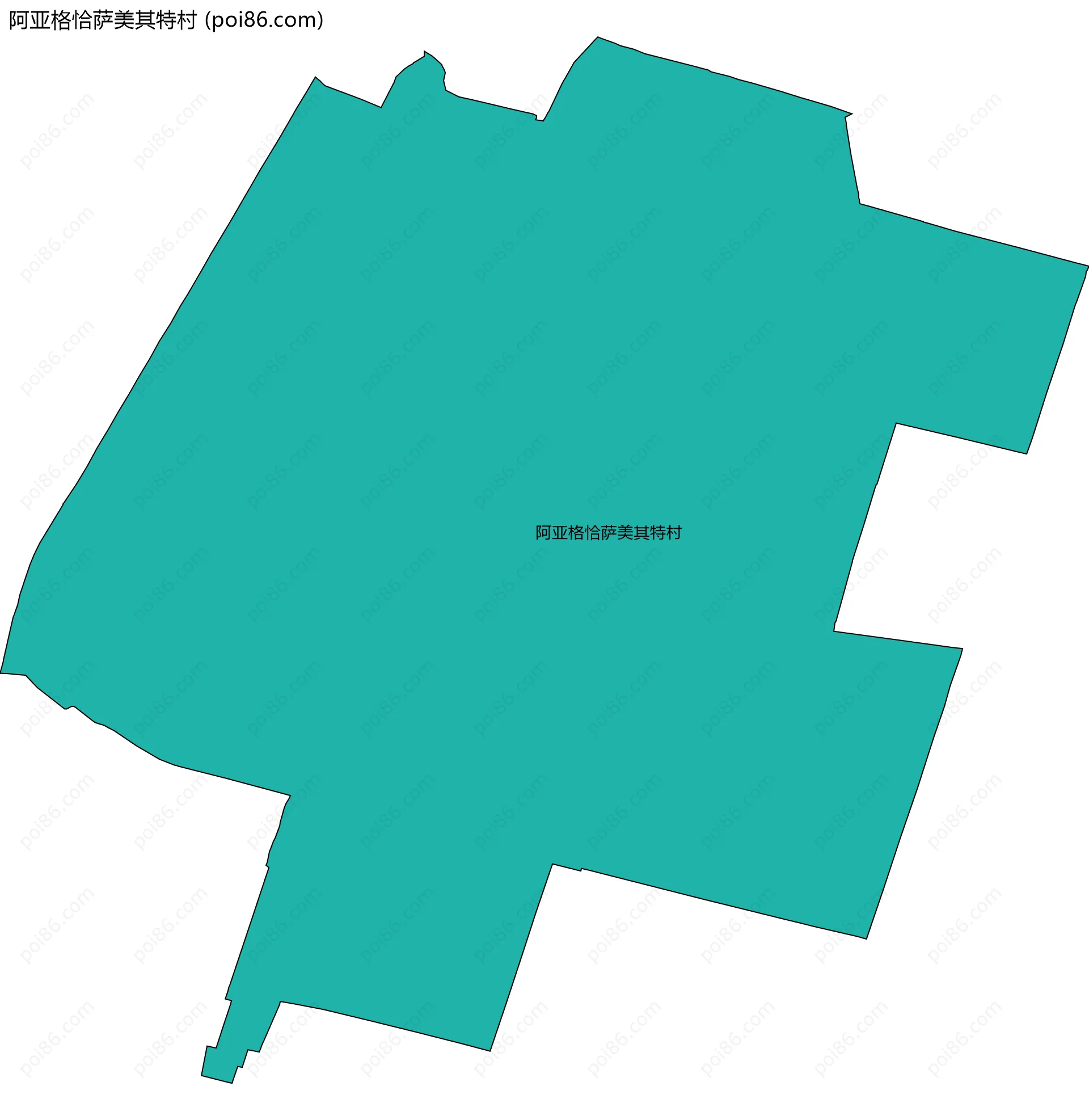 阿亚格恰萨美其特村边界地图