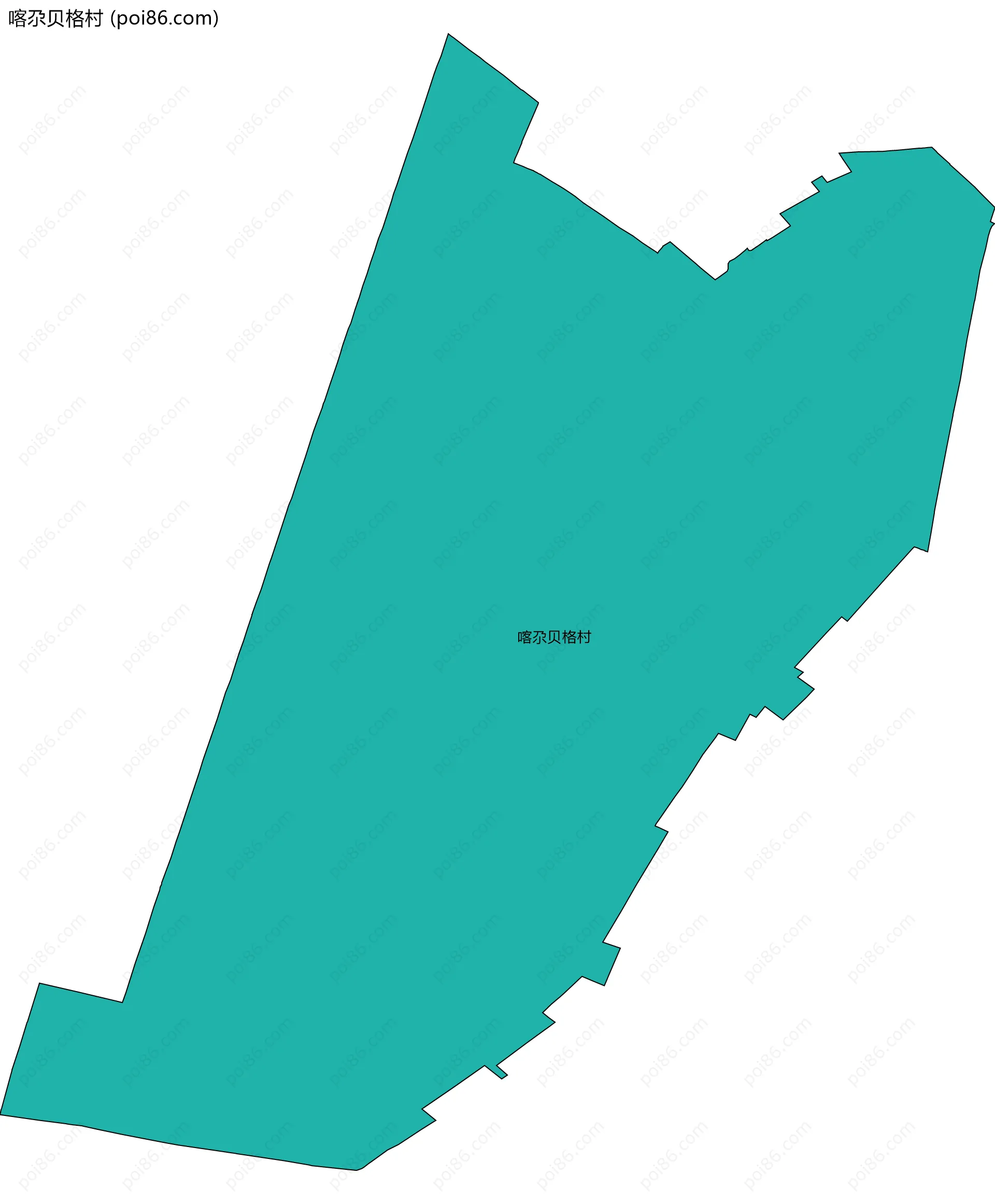 喀尕贝格村边界地图