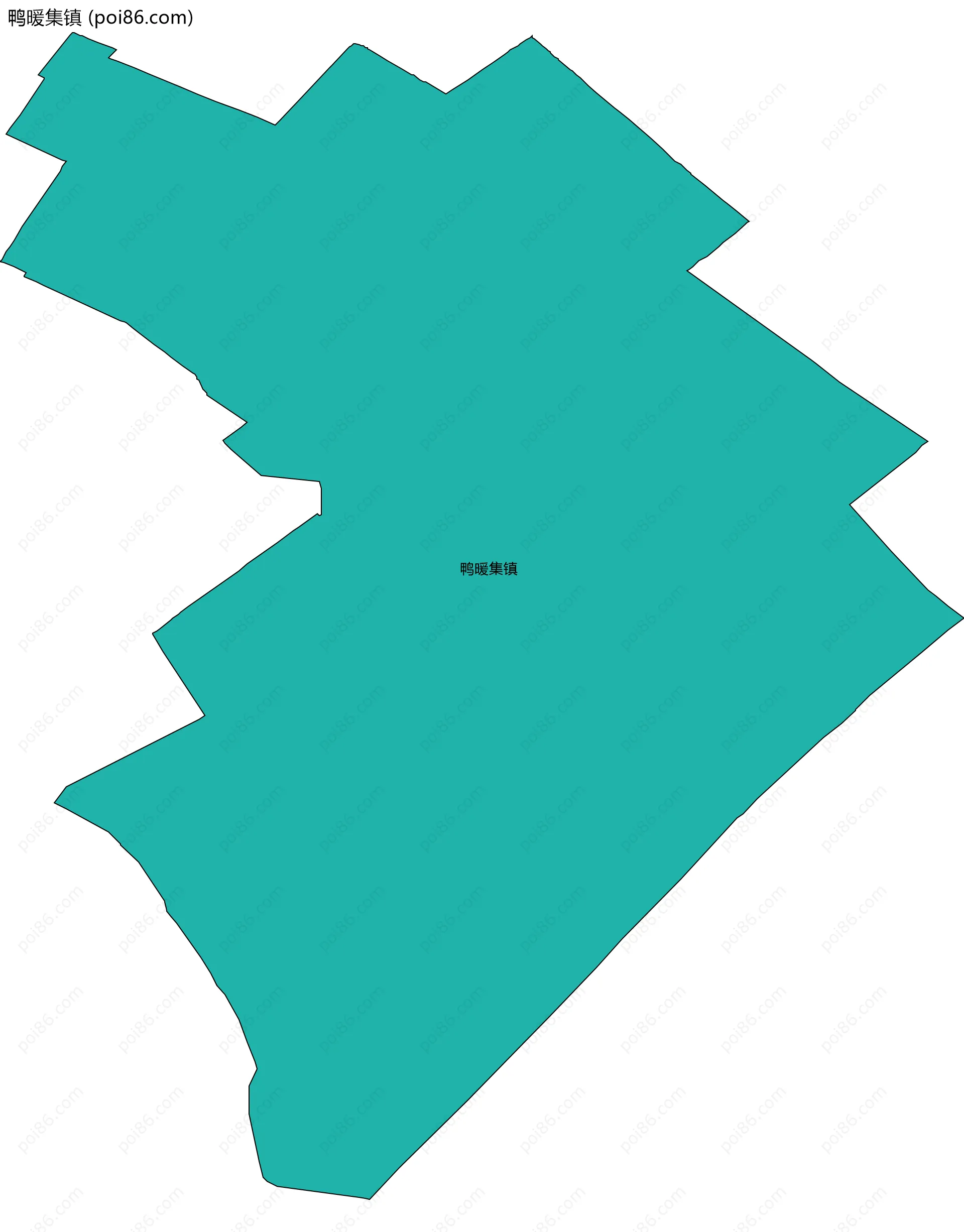 鸭暖集镇边界地图