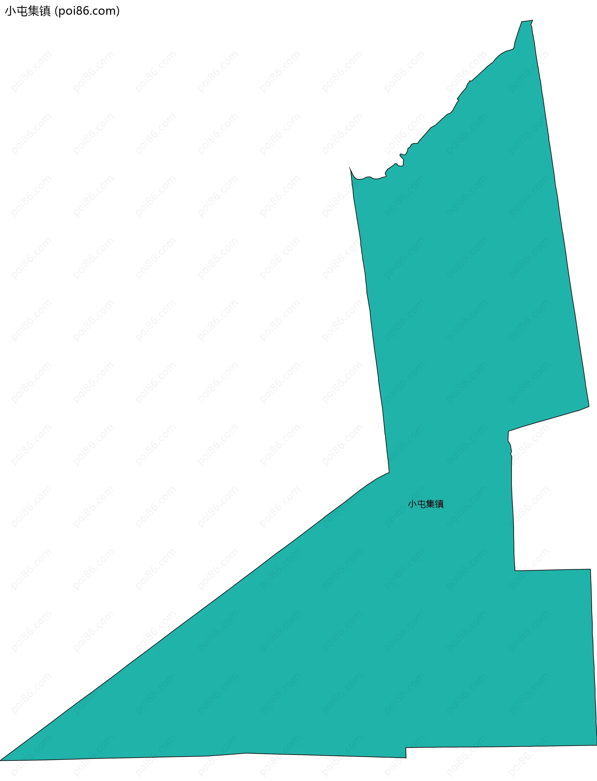 小屯集镇边界地图