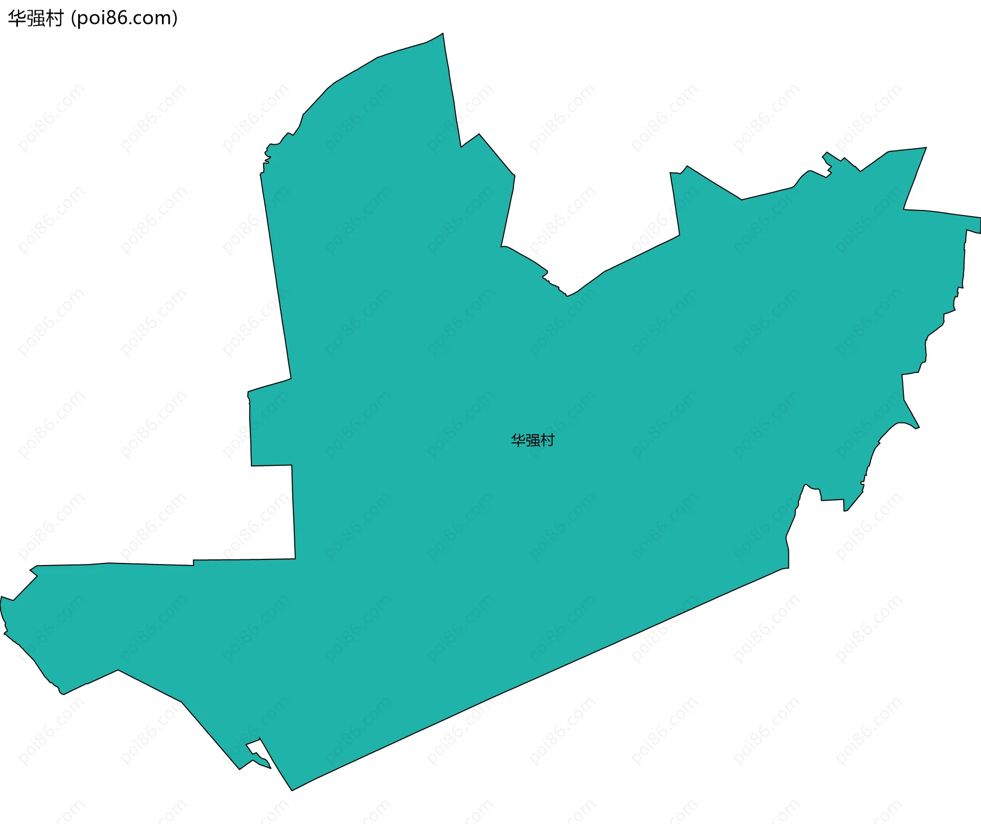 华强村边界地图