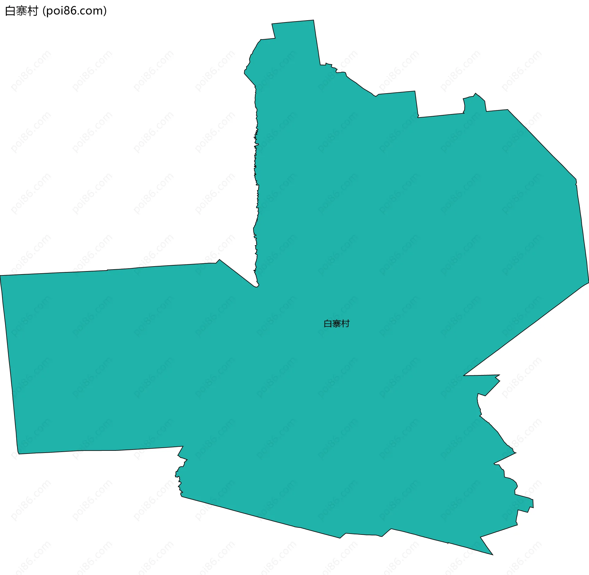白寨村边界地图