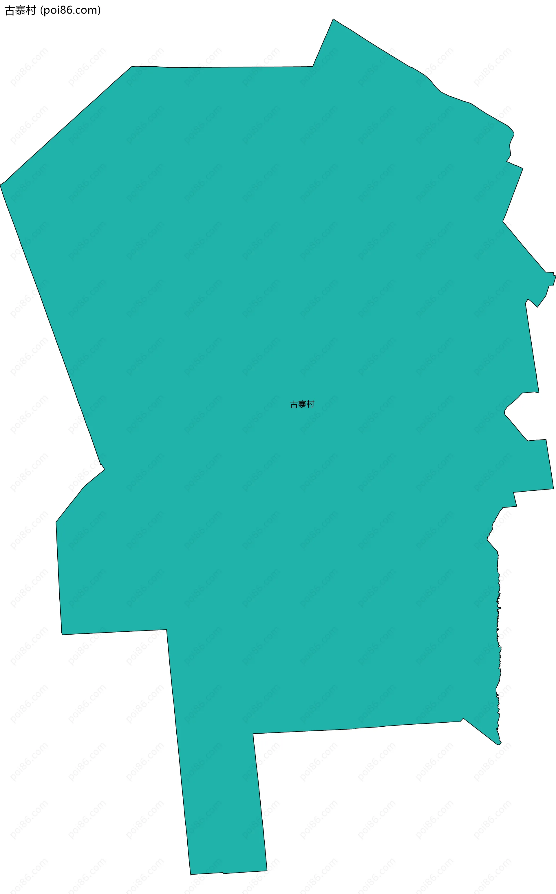 古寨村边界地图