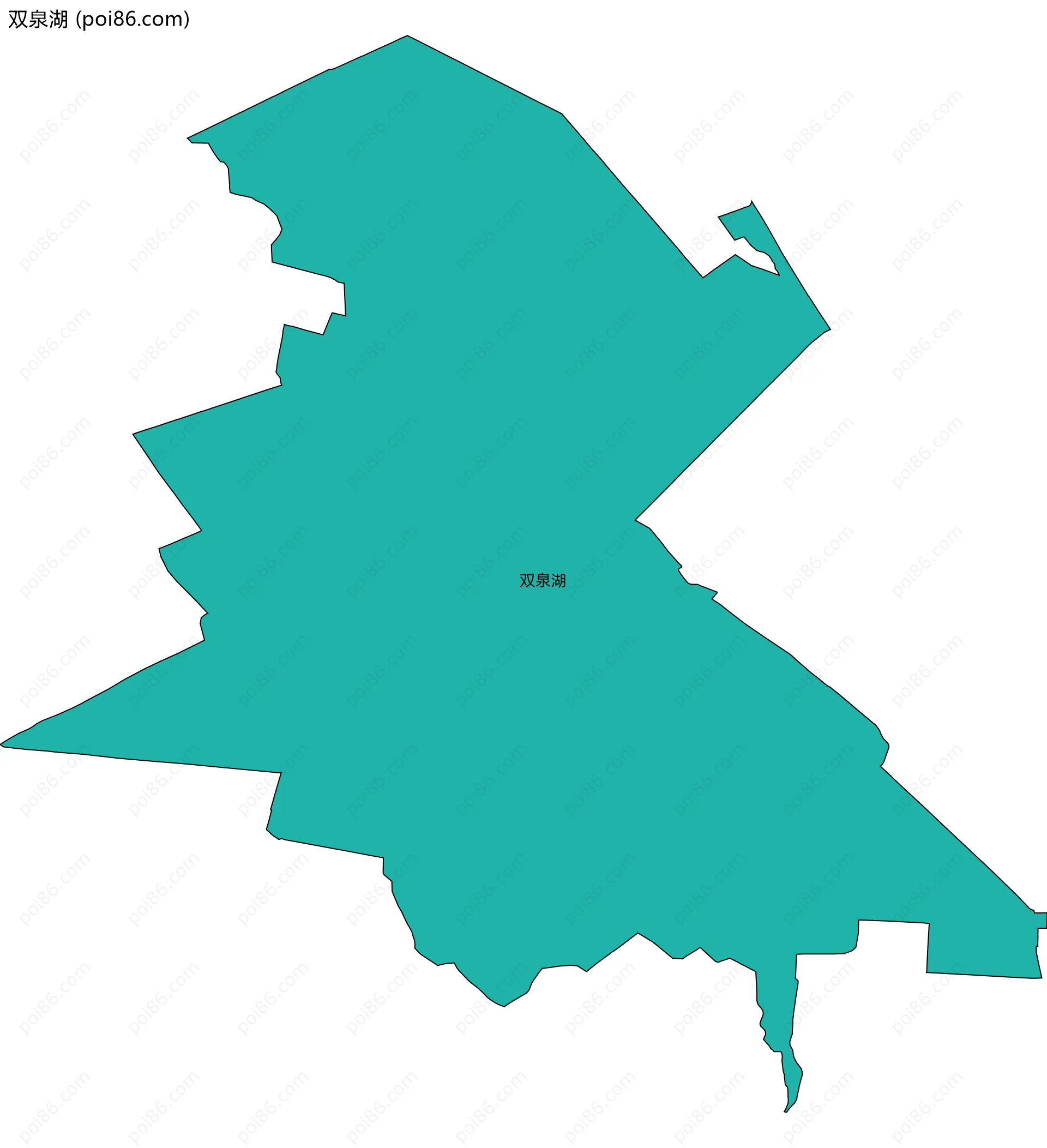 双泉湖边界地图