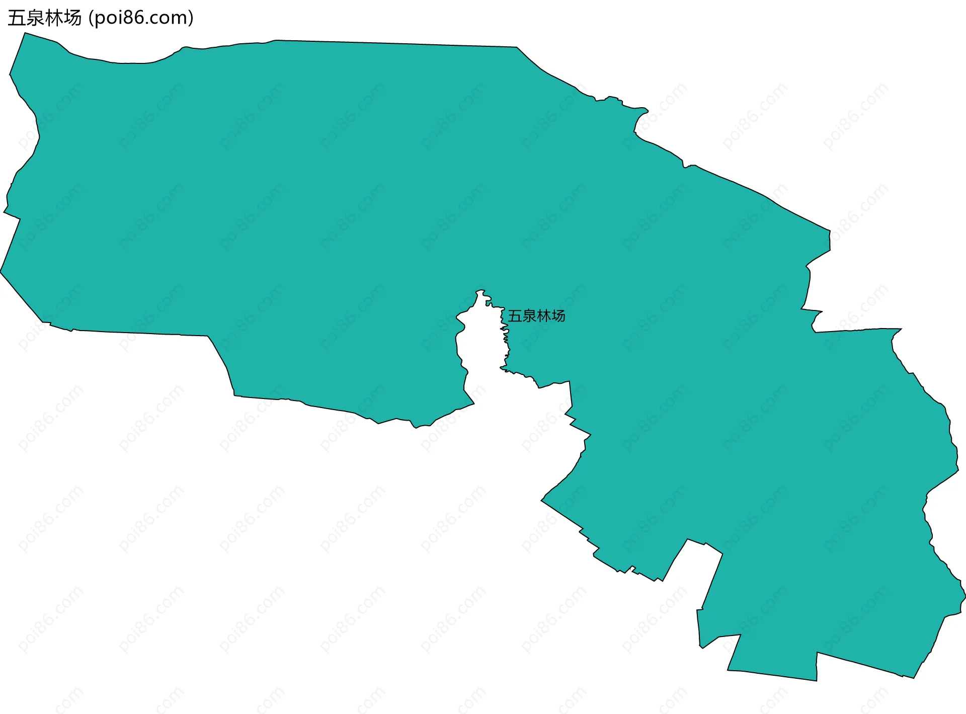 五泉林场边界地图