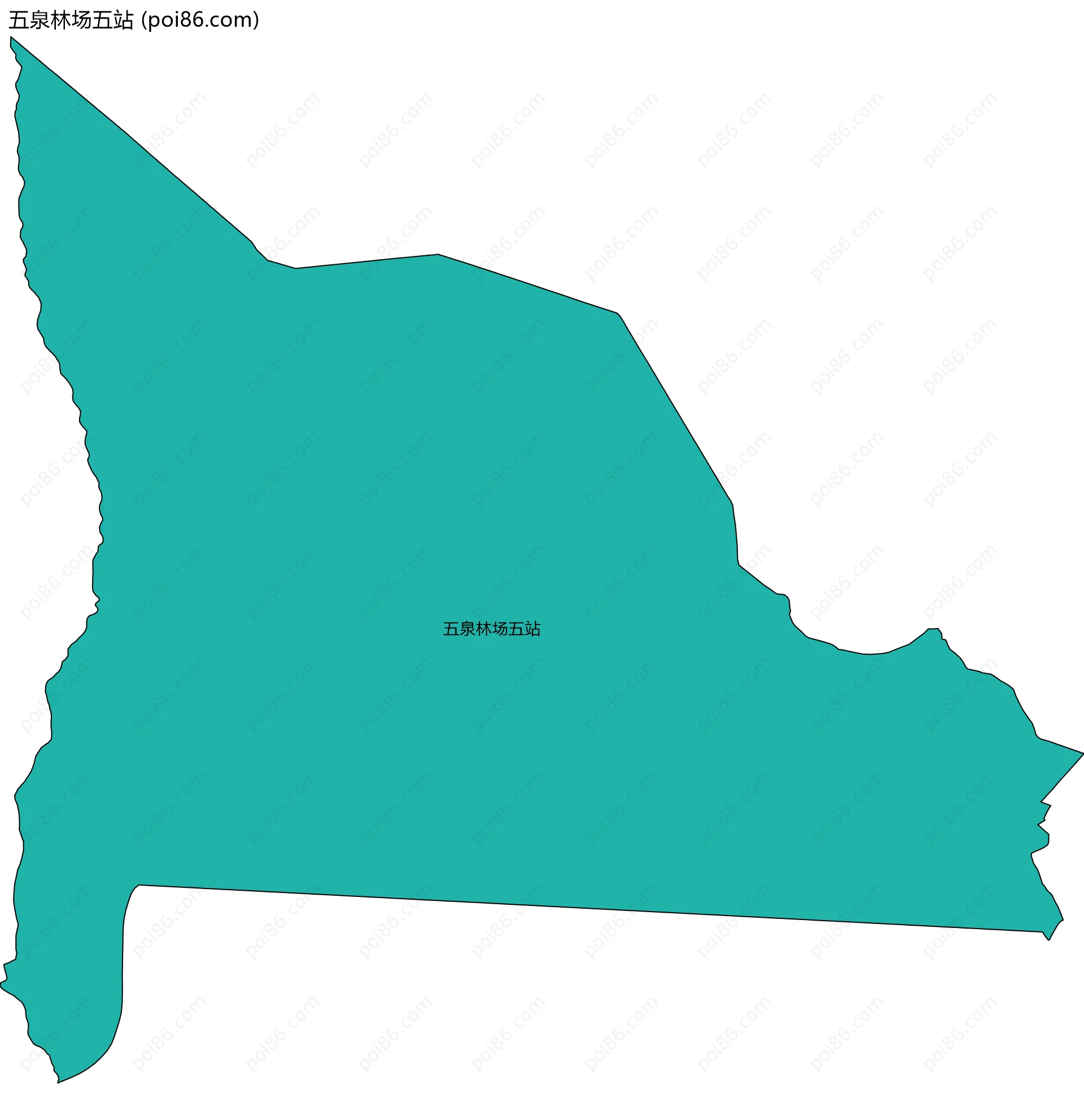 五泉林场五站边界地图