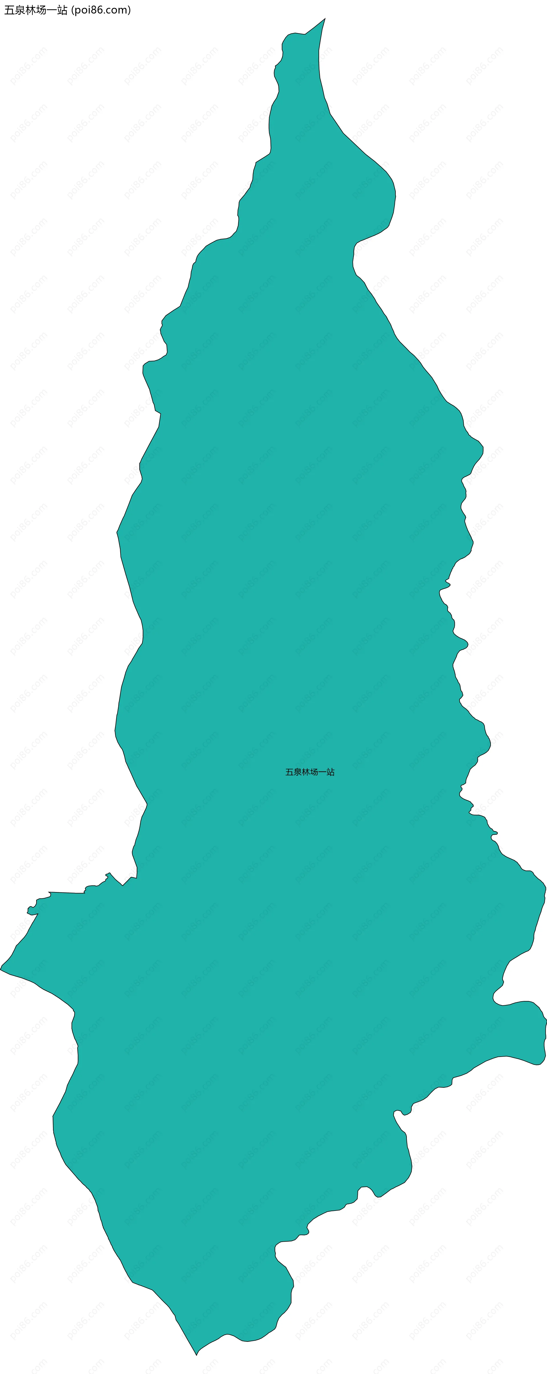 五泉林场一站边界地图