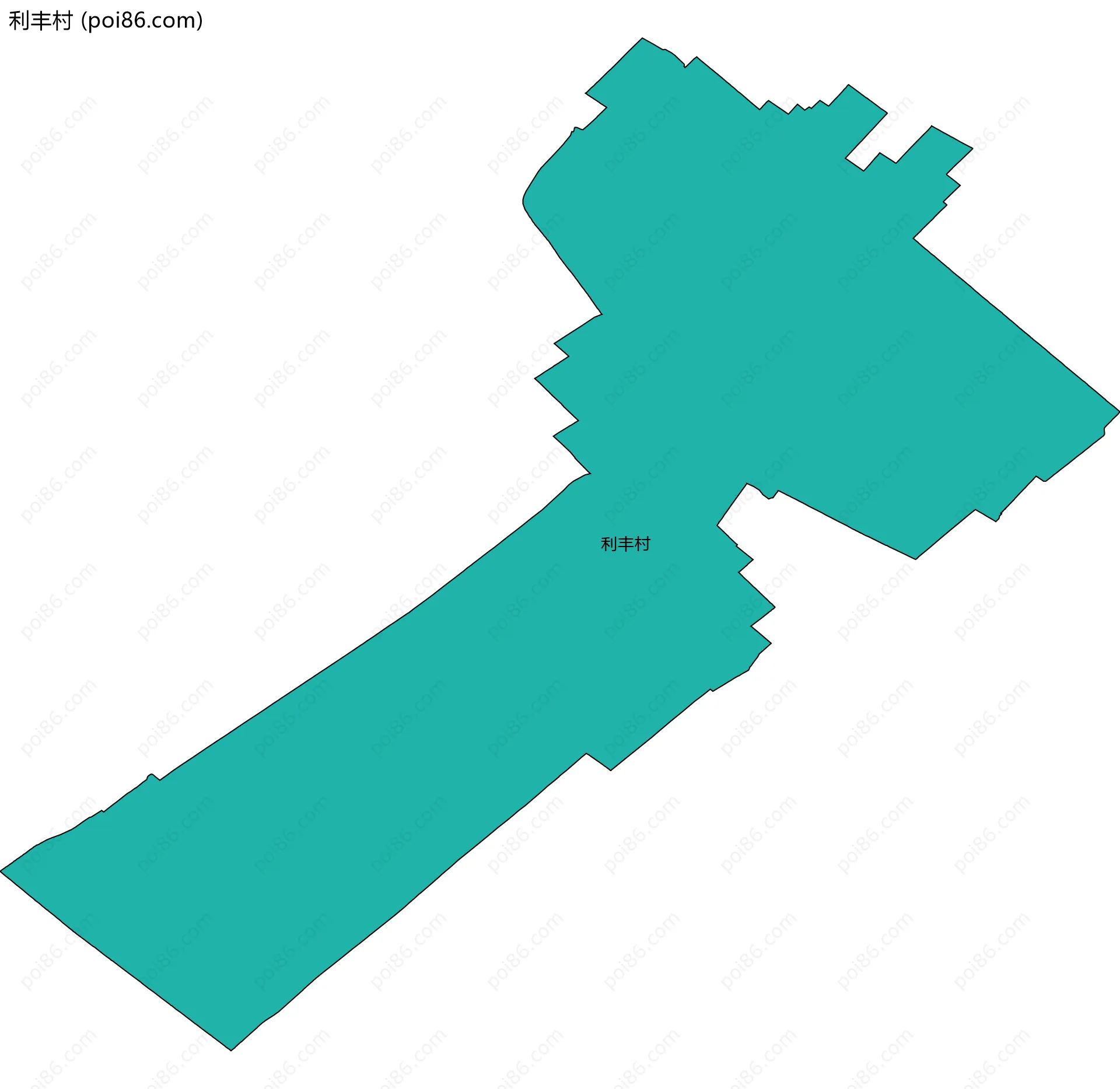 利丰村边界地图