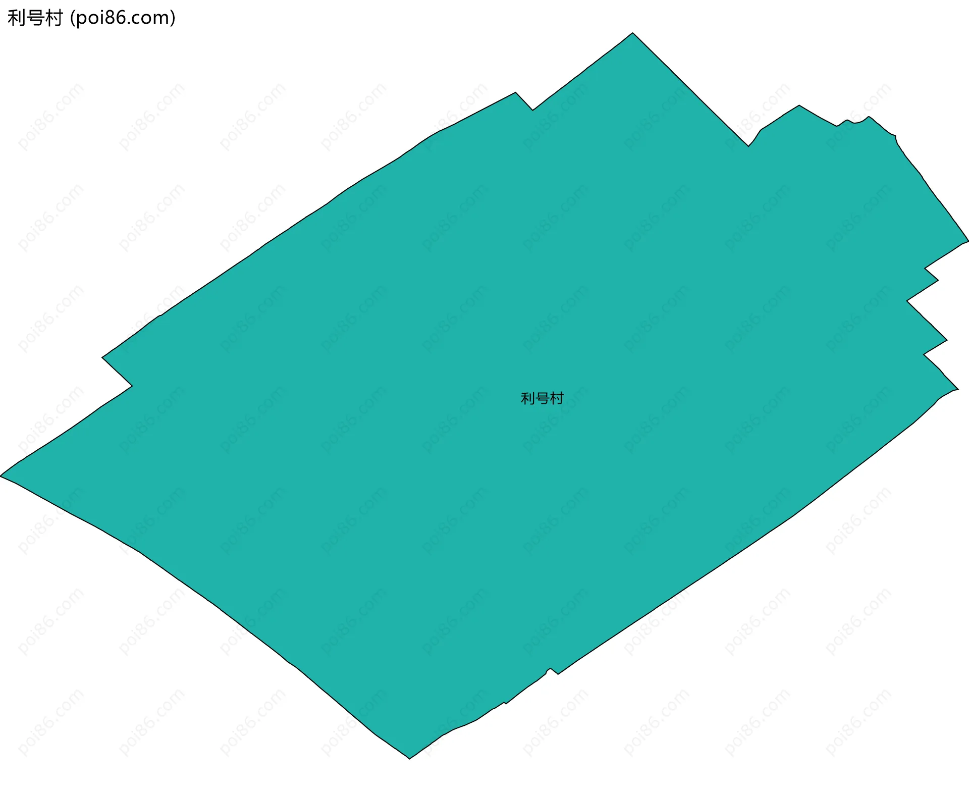 利号村边界地图