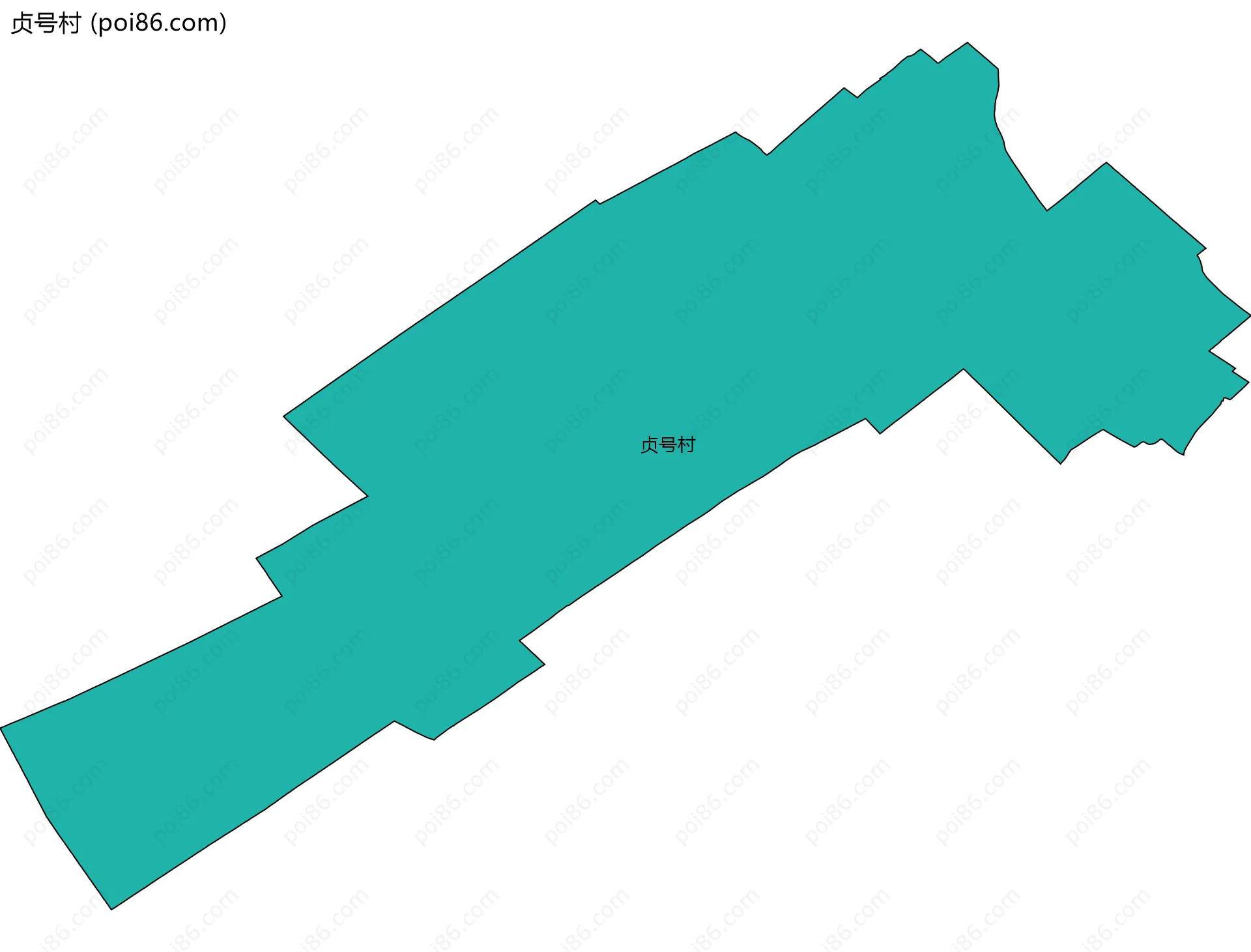 贞号村边界地图