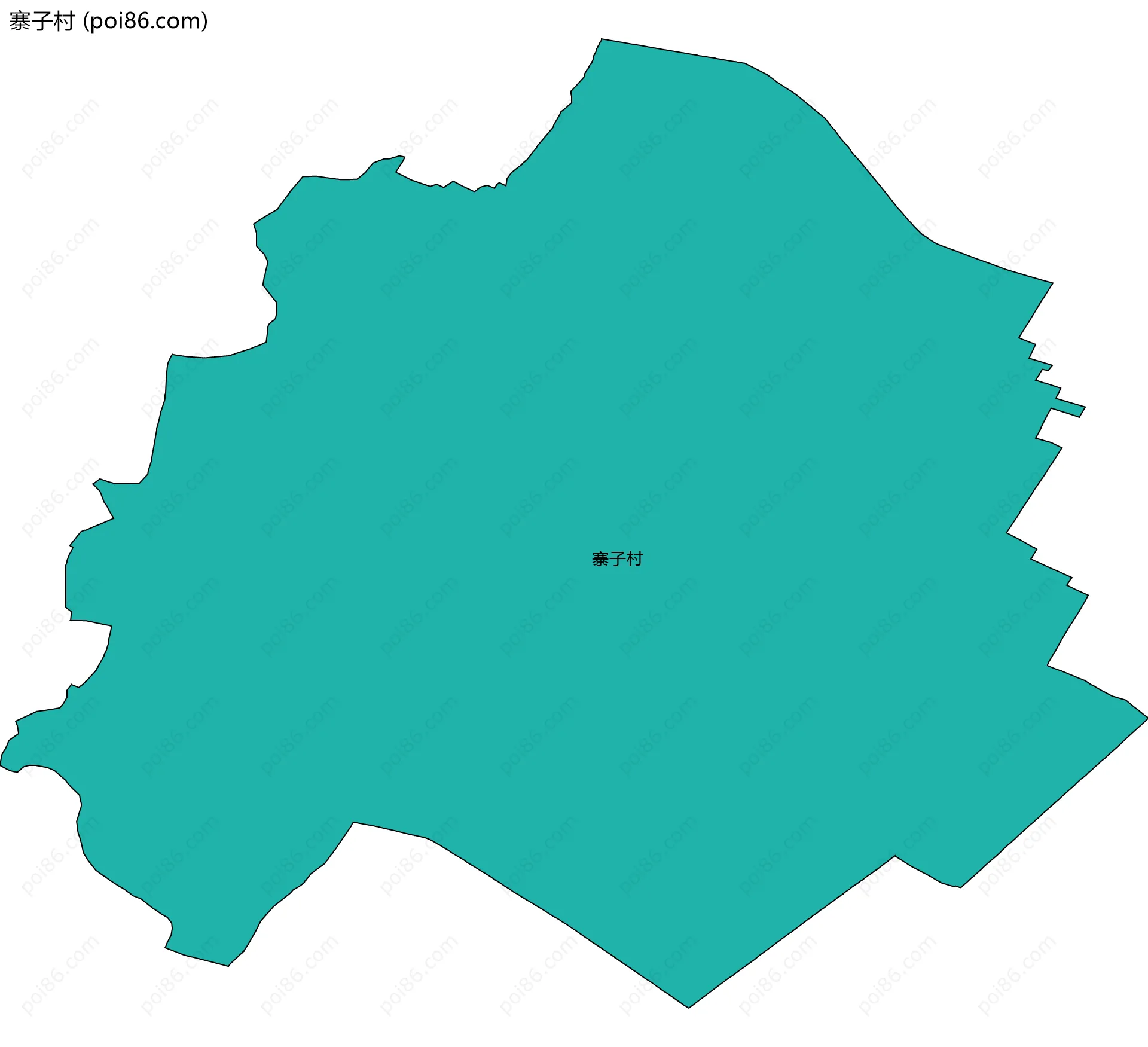 寨子村边界地图