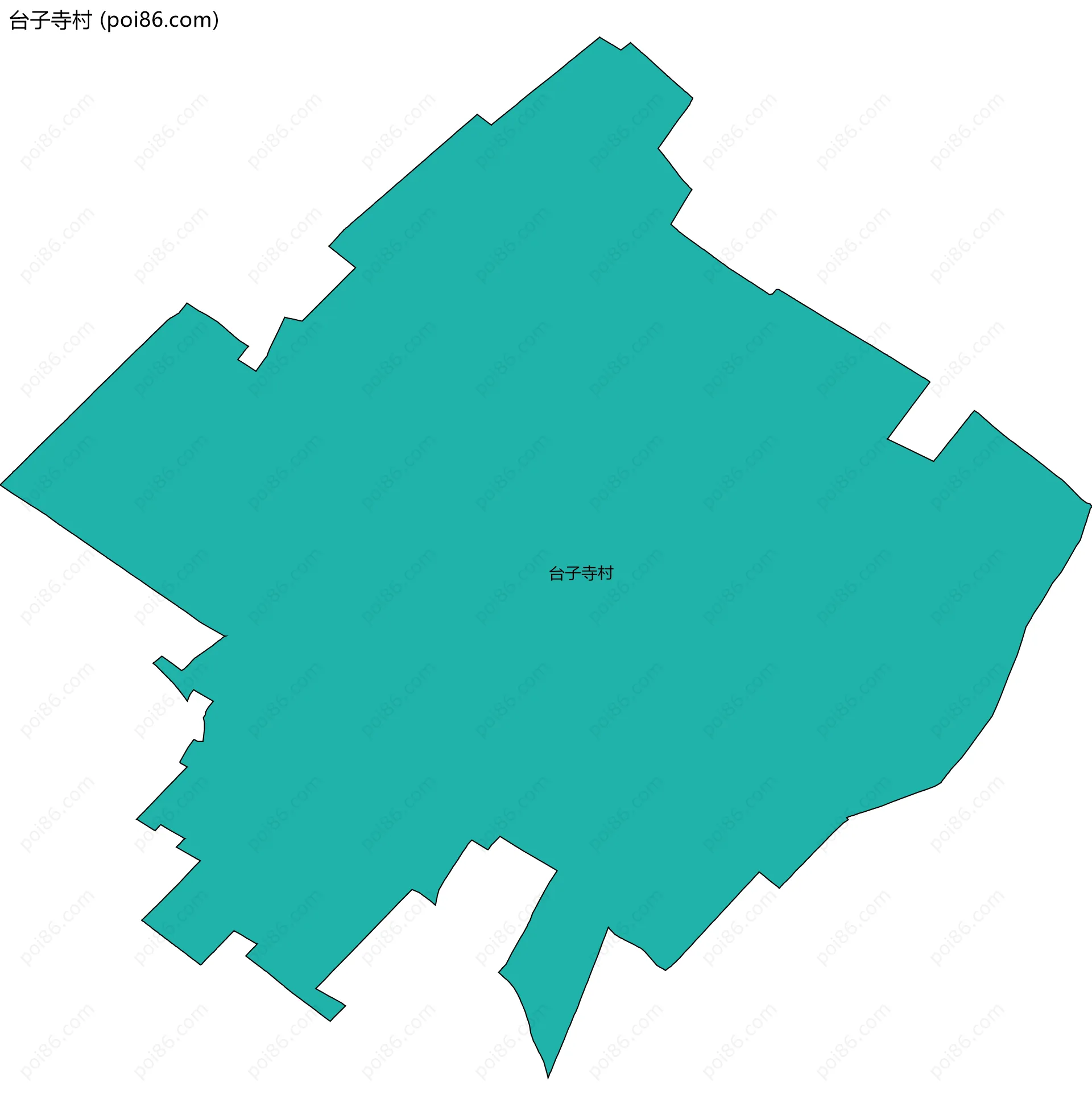 台子寺村边界地图