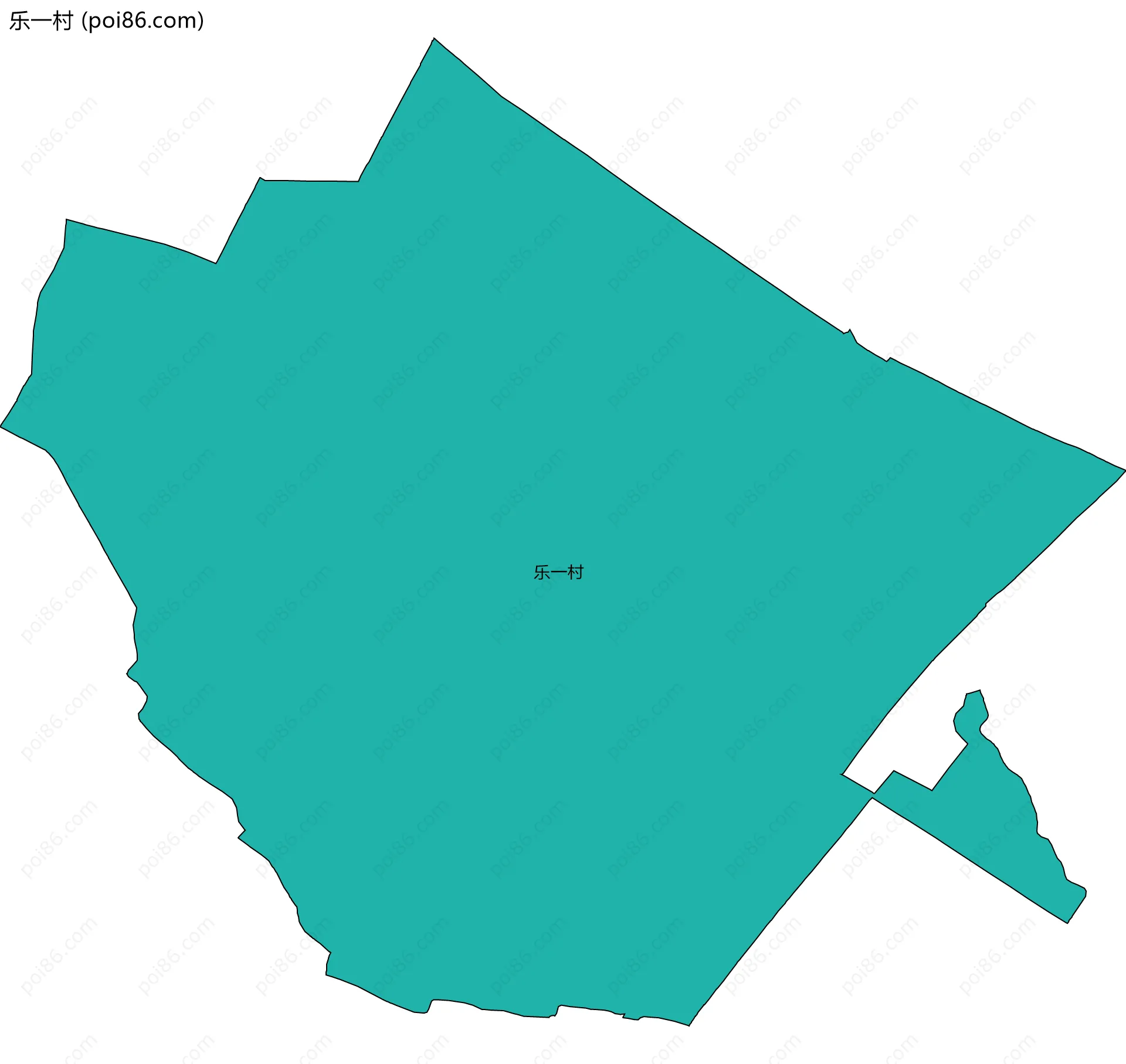 乐一村边界地图