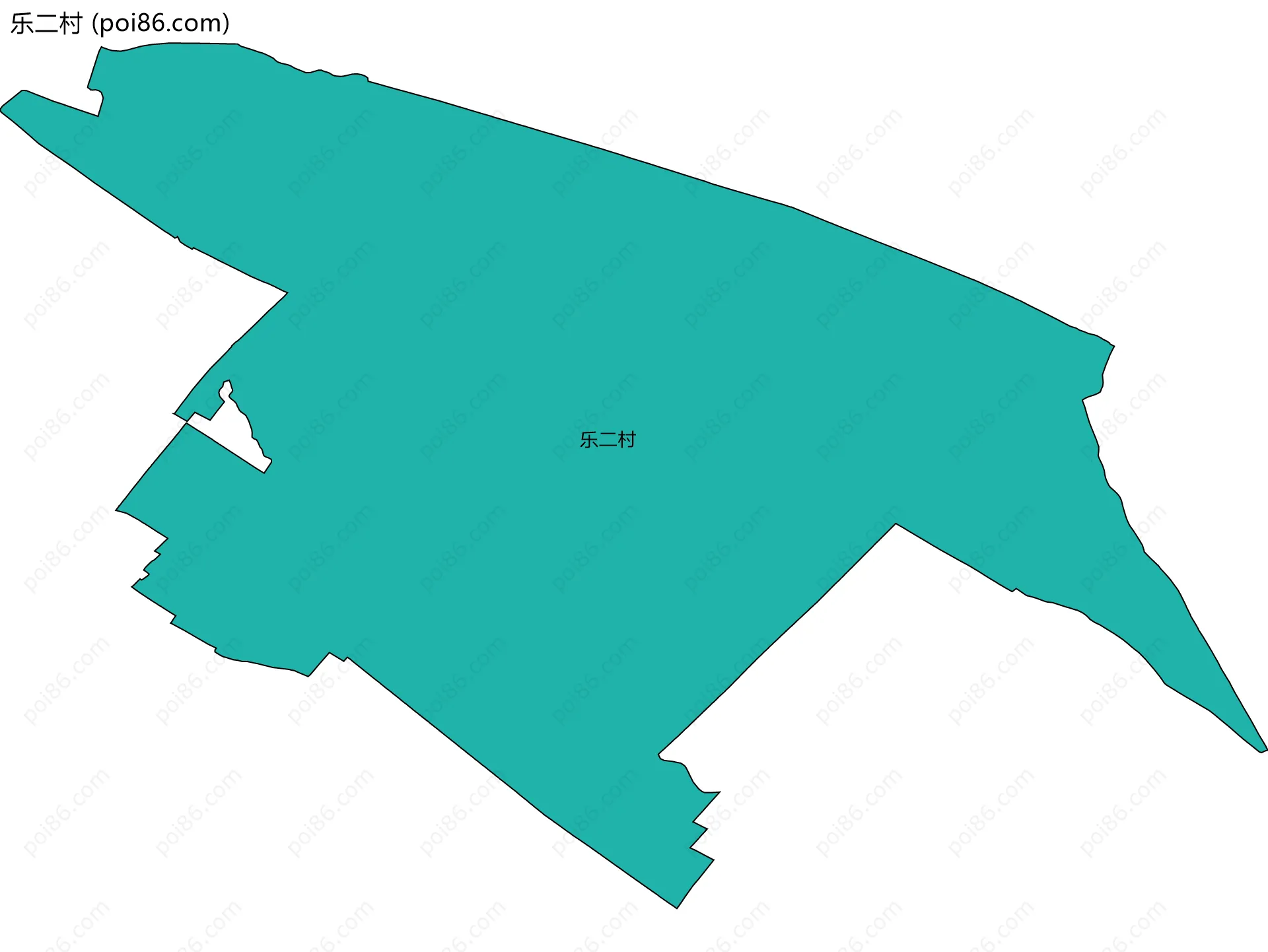 乐二村边界地图