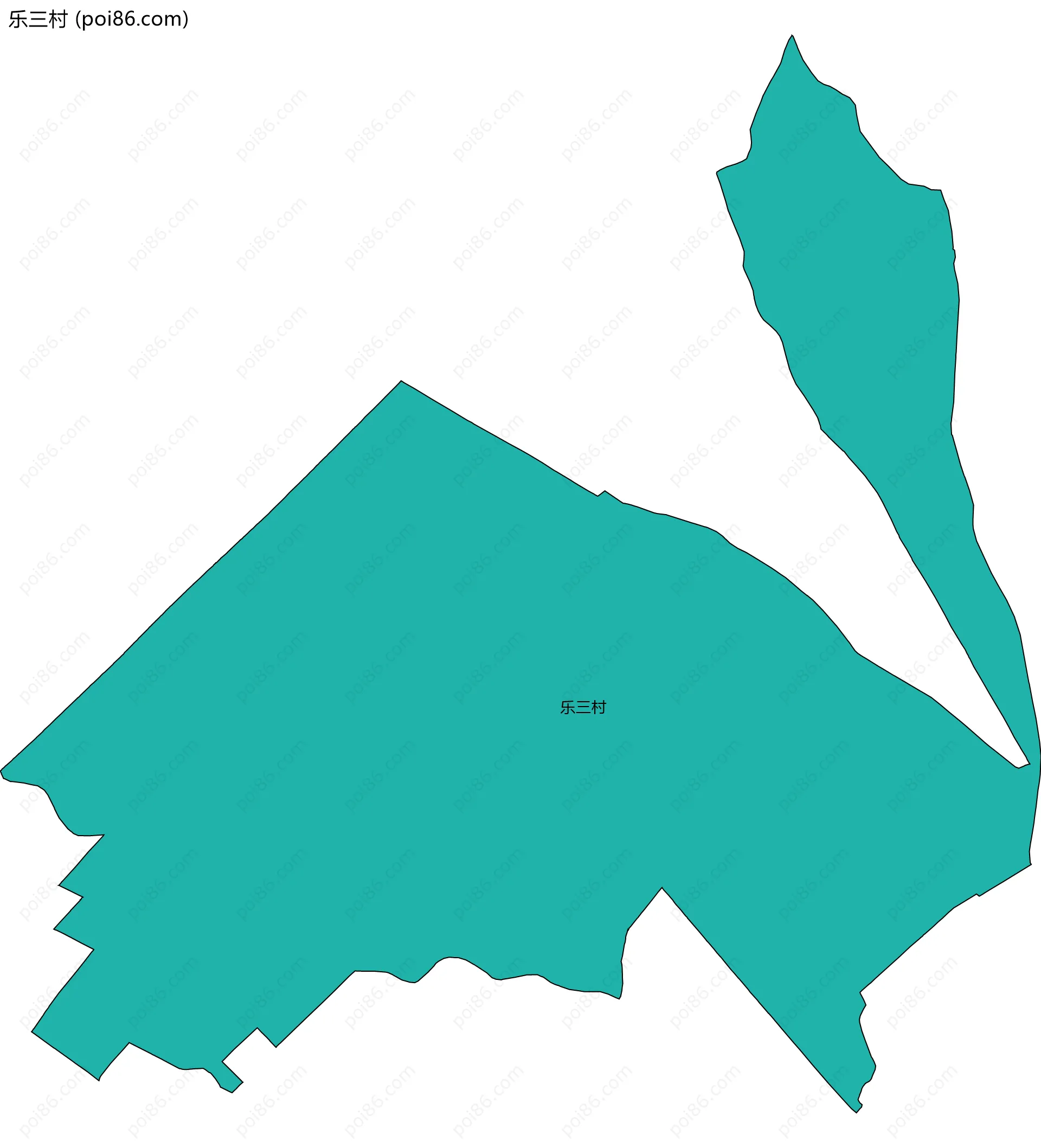 乐三村边界地图