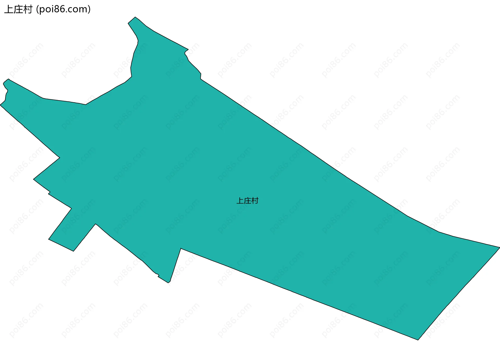 上庄村边界地图