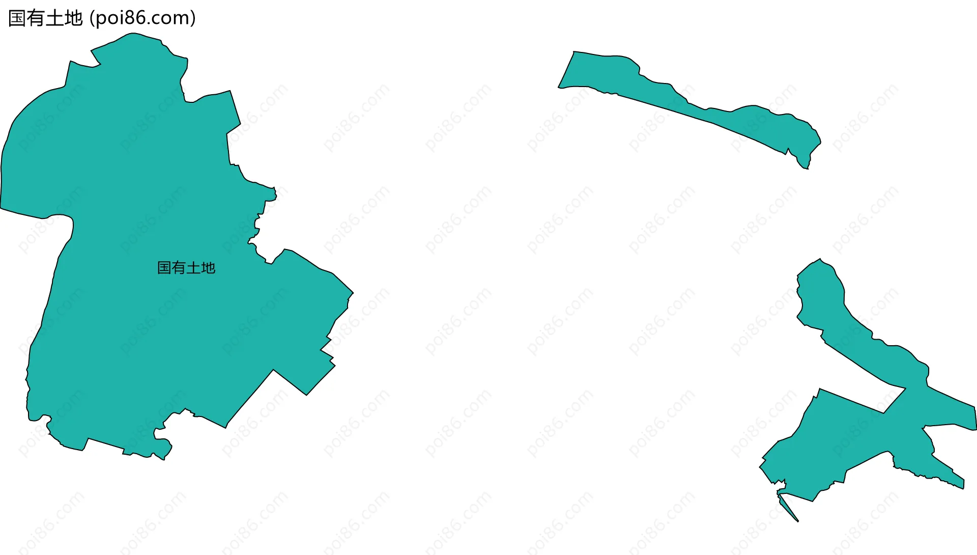 国有土地边界地图