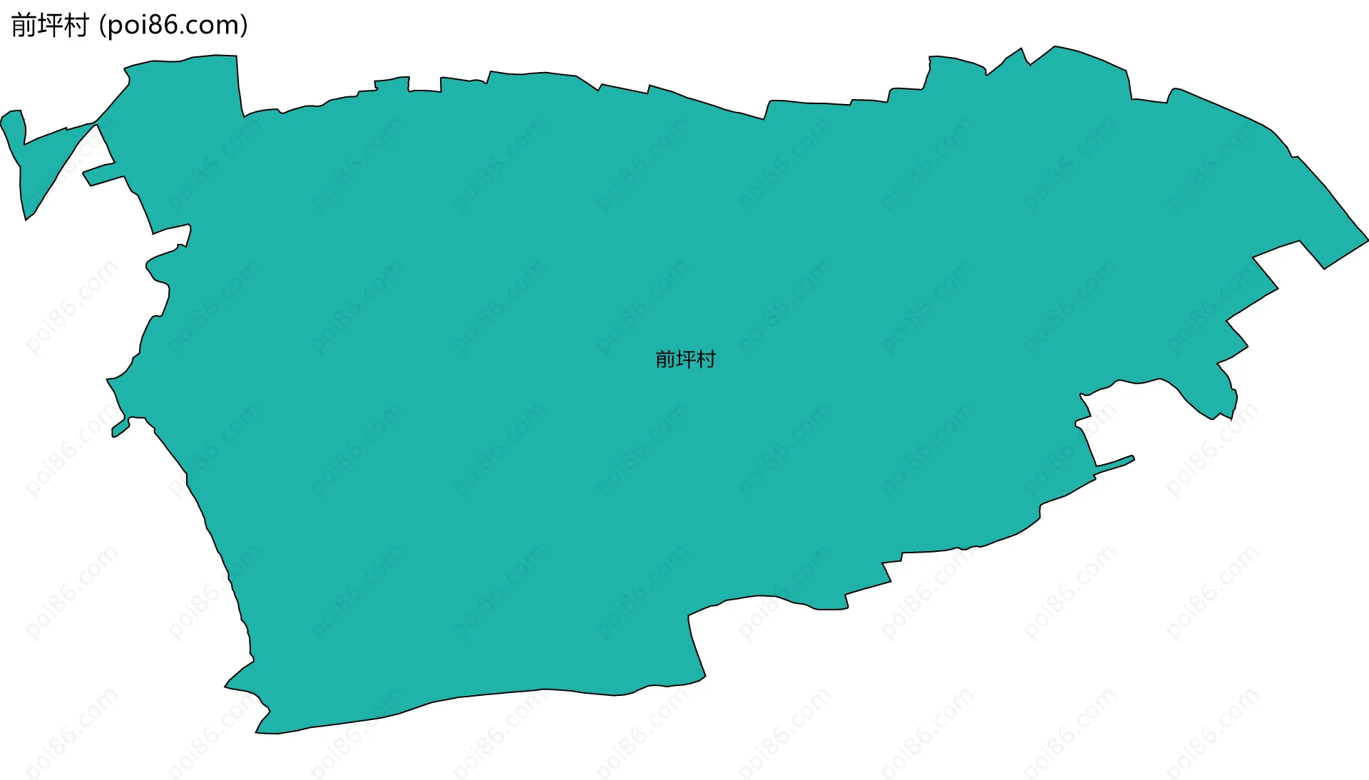 前坪村边界地图