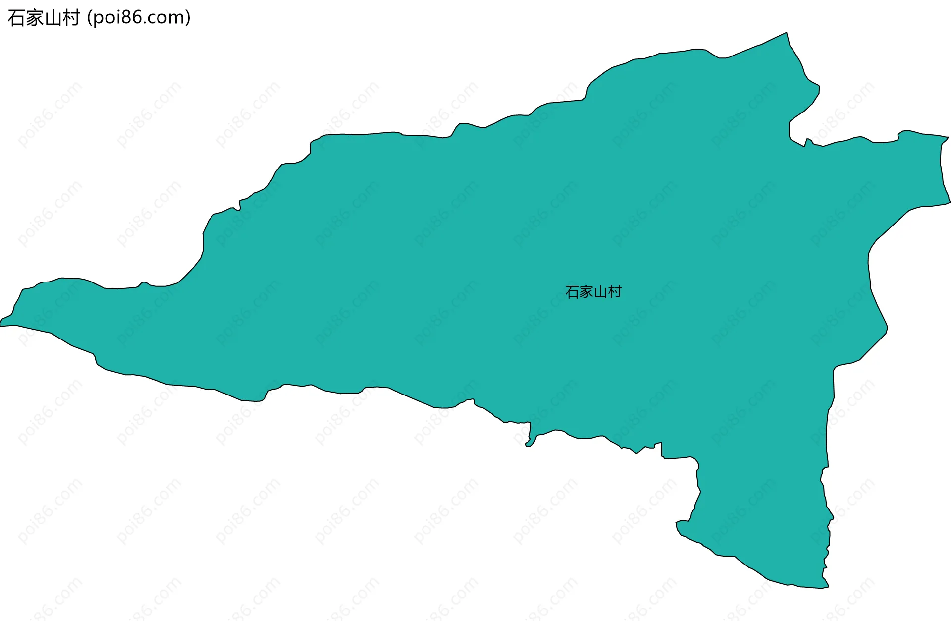 石家山村边界地图