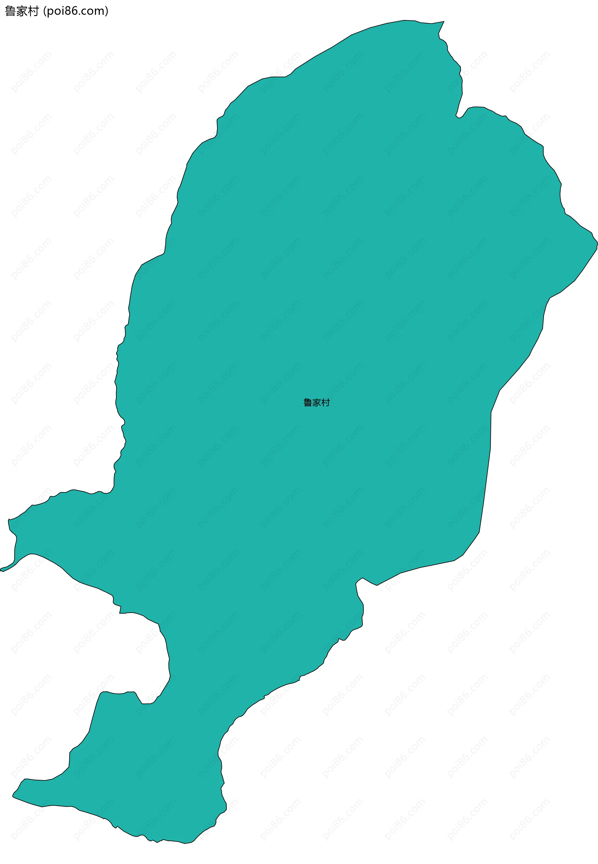 鲁家村边界地图