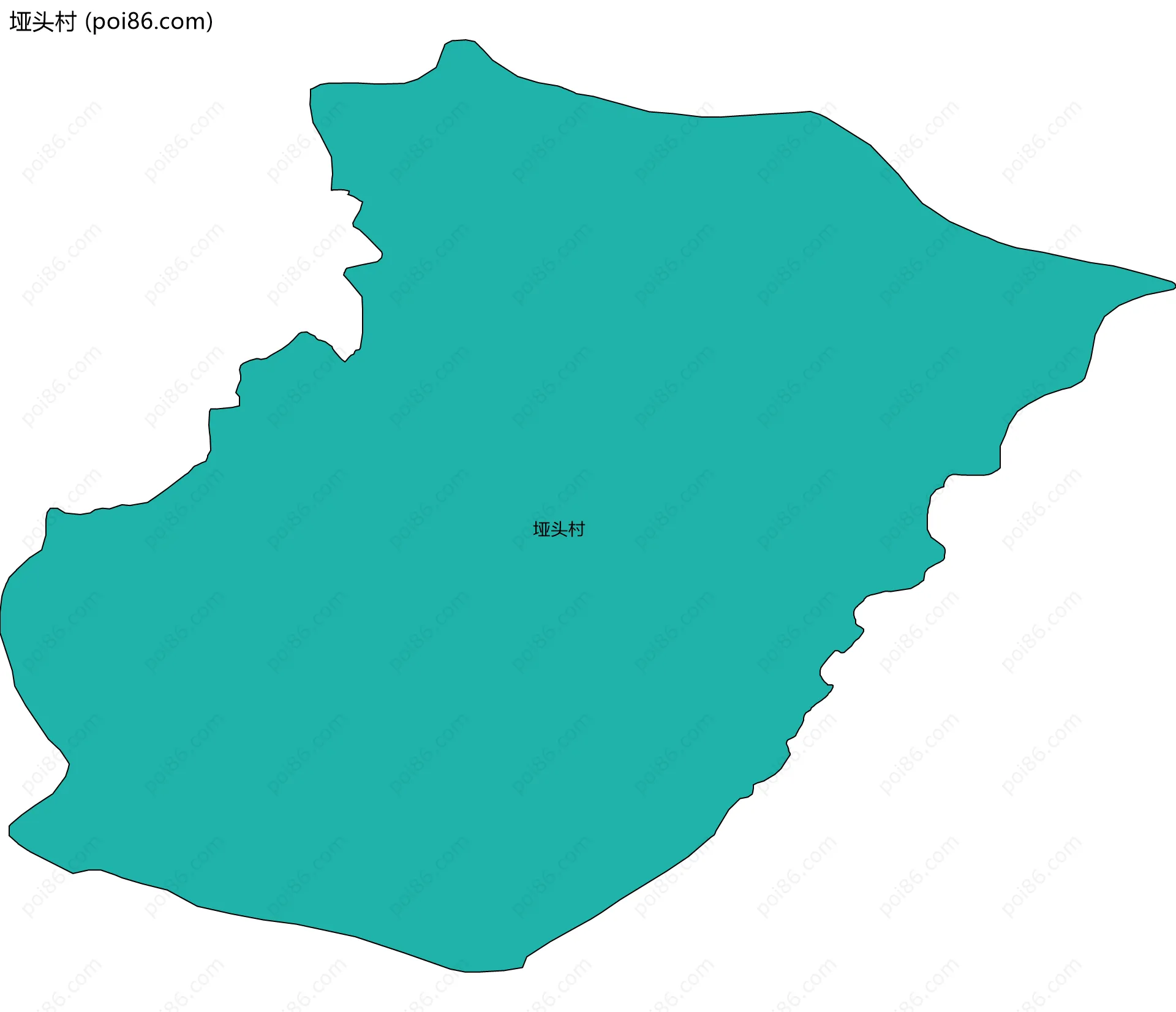 垭头村边界地图