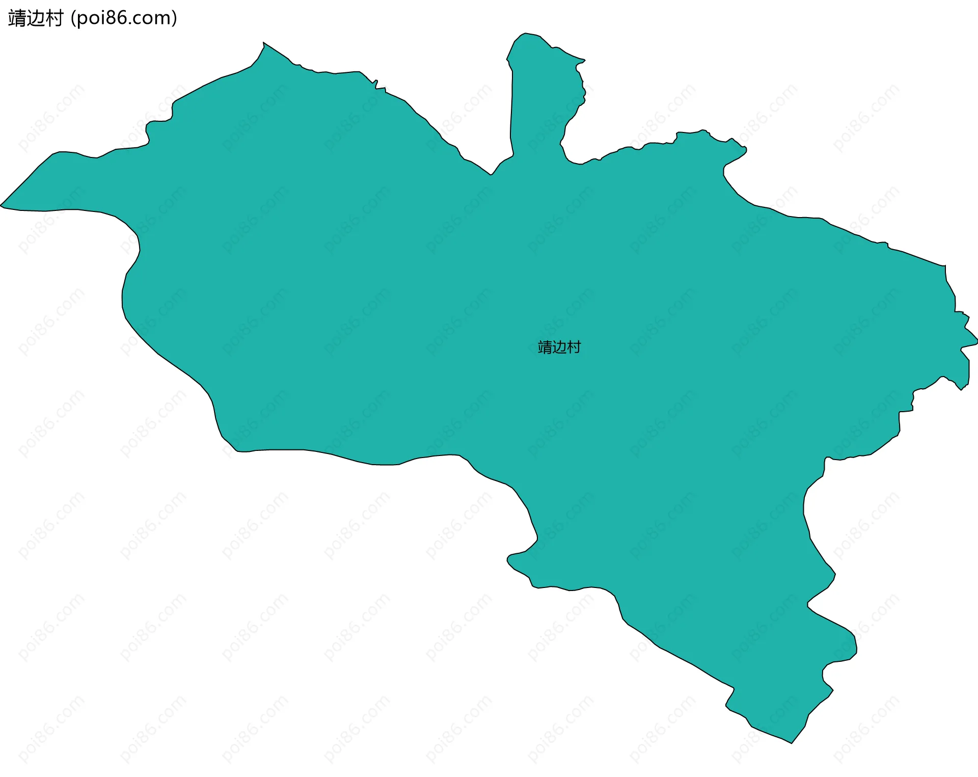 靖边村边界地图