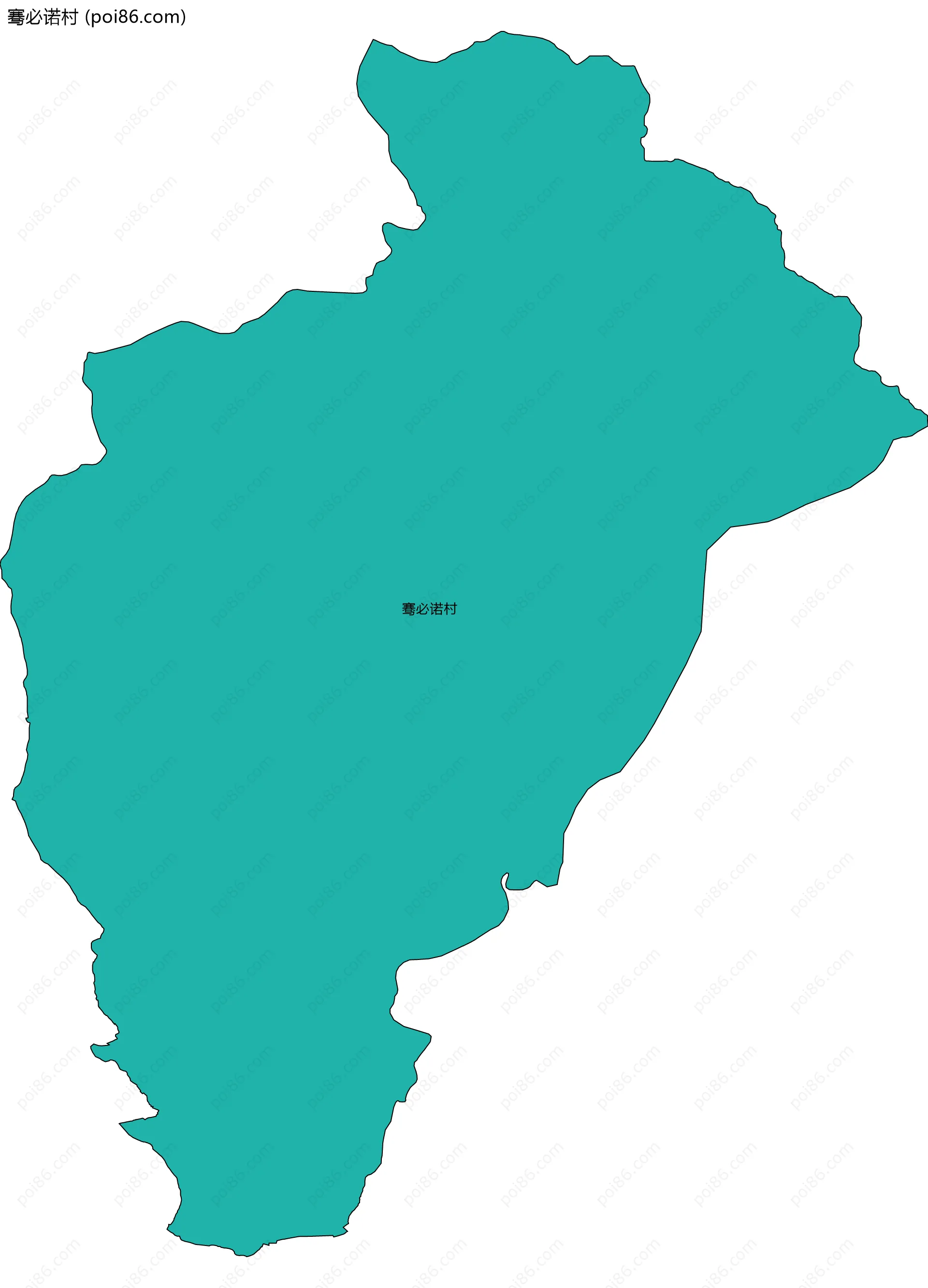 骞必诺村边界地图