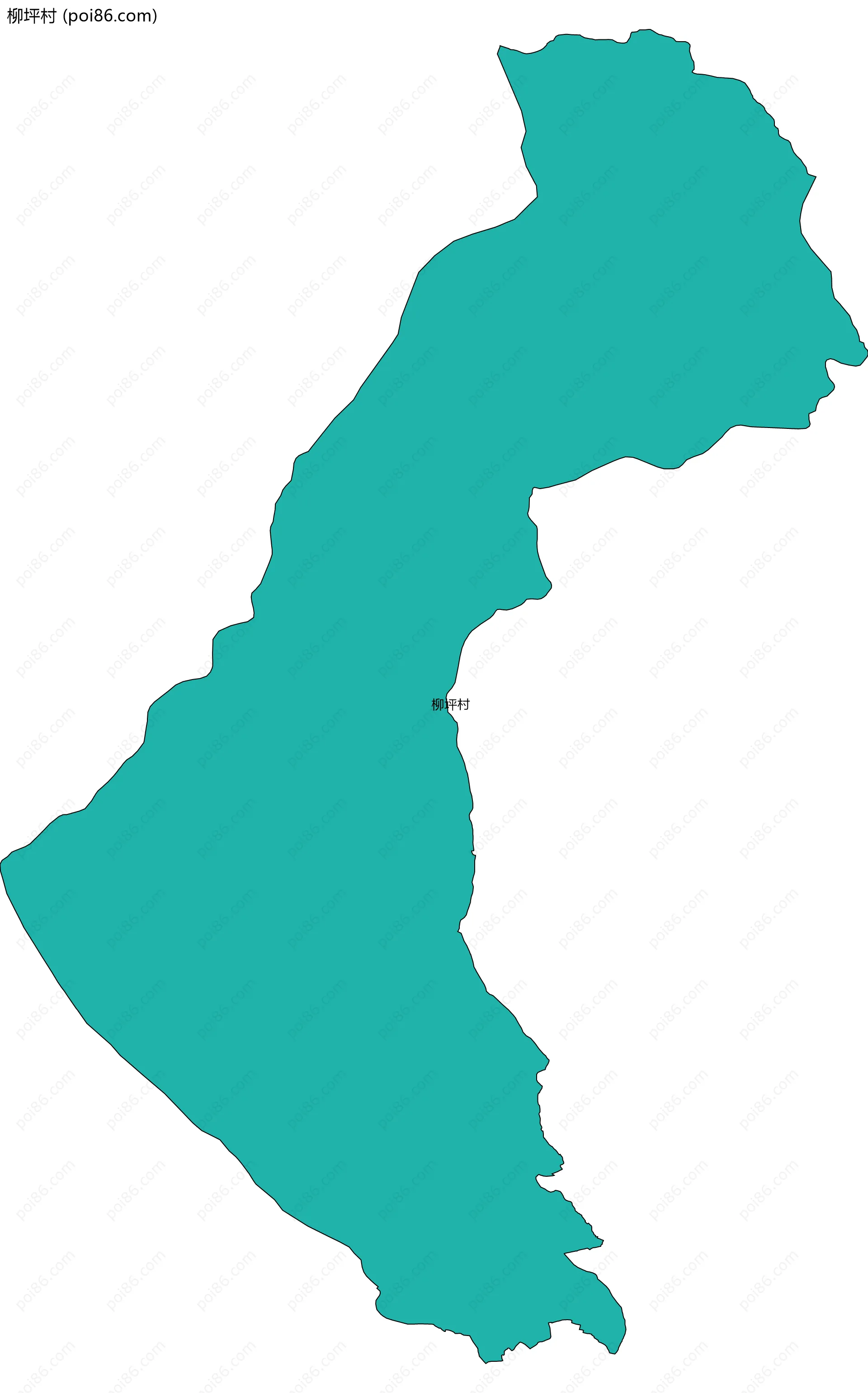 柳坪村边界地图