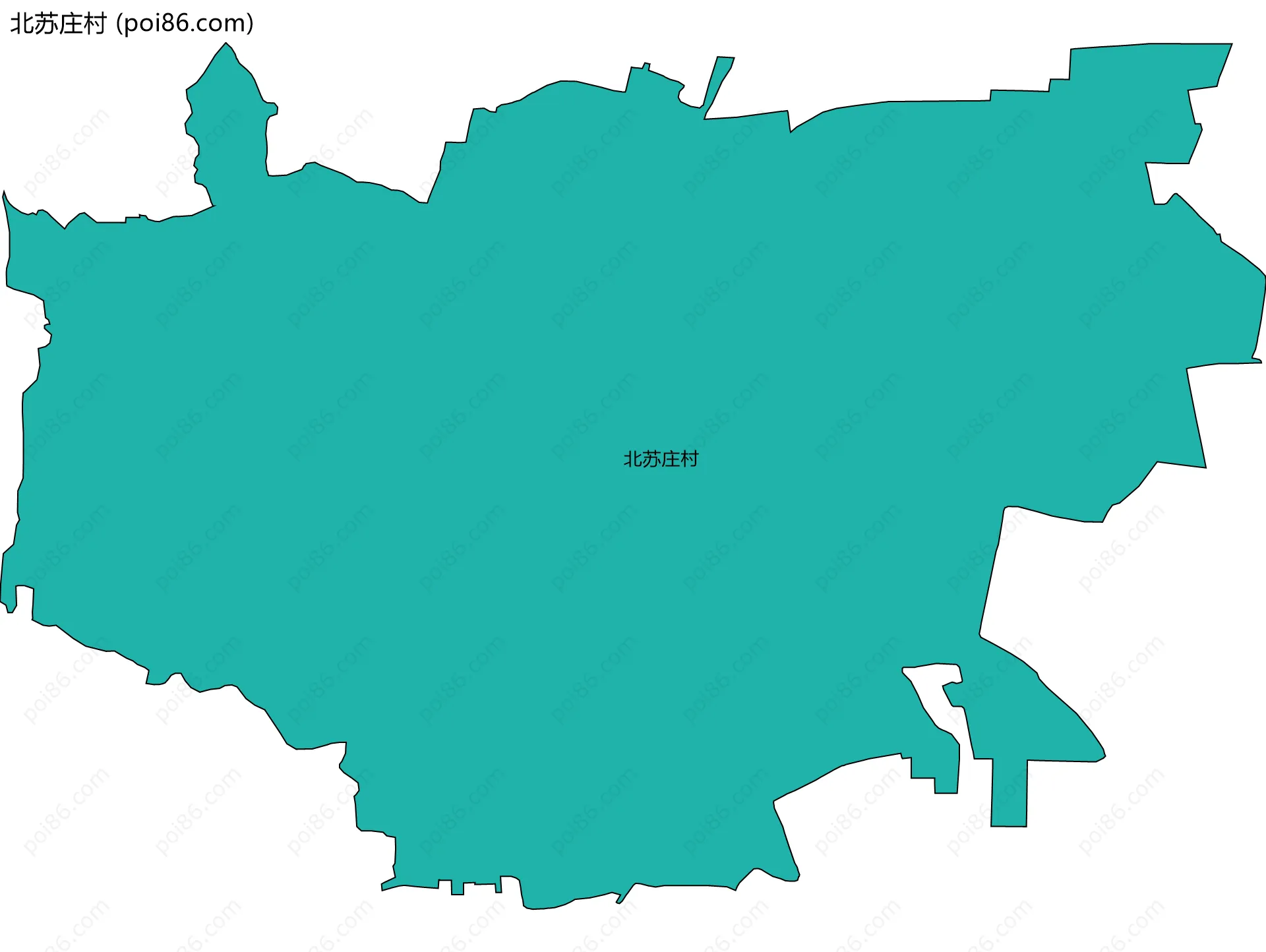 北苏庄村边界地图