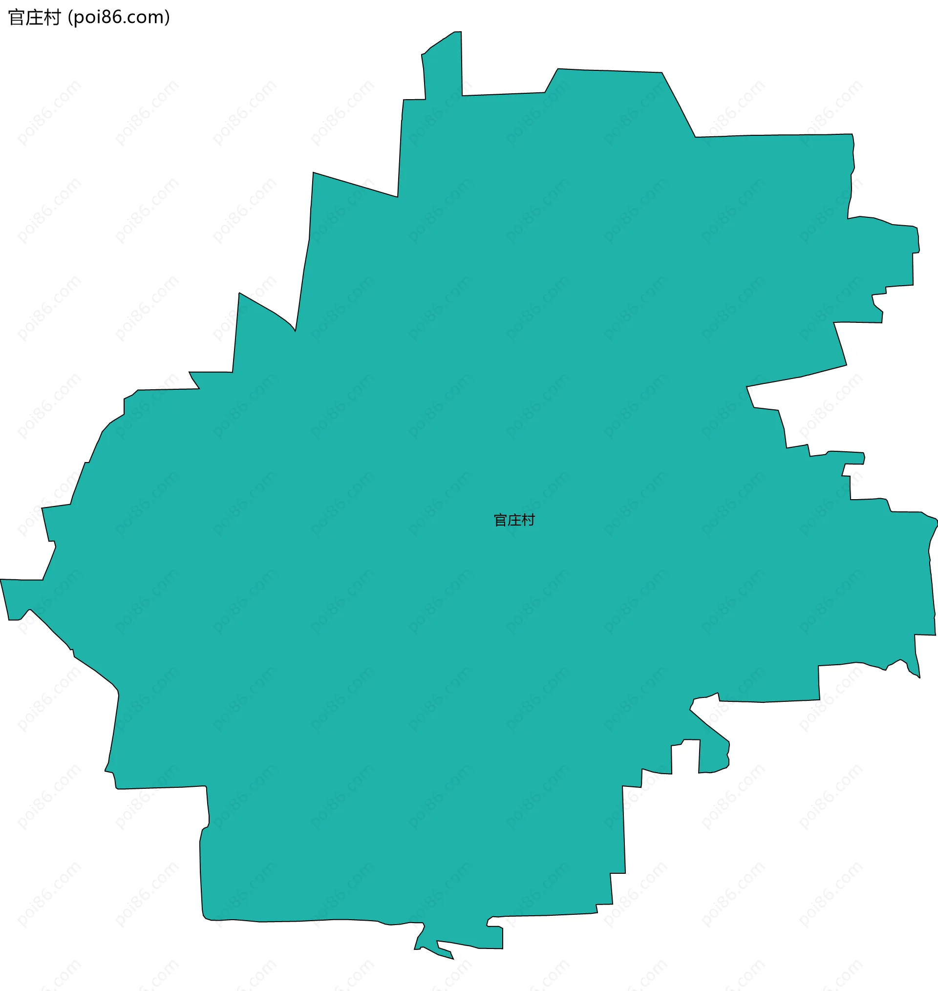 官庄村边界地图