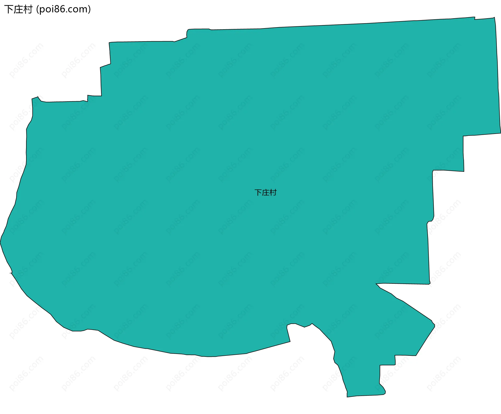 下庄村边界地图