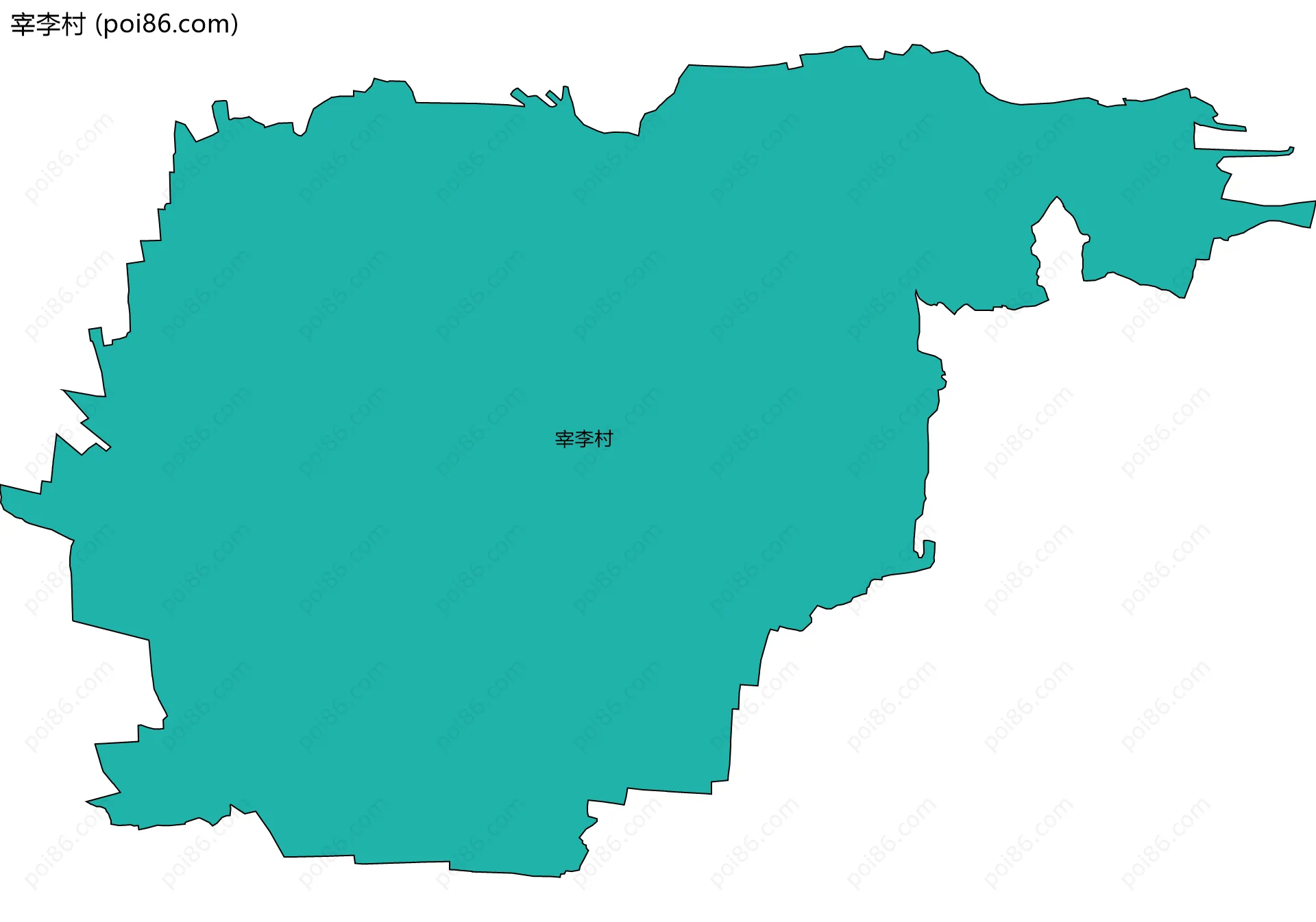 宰李村边界地图