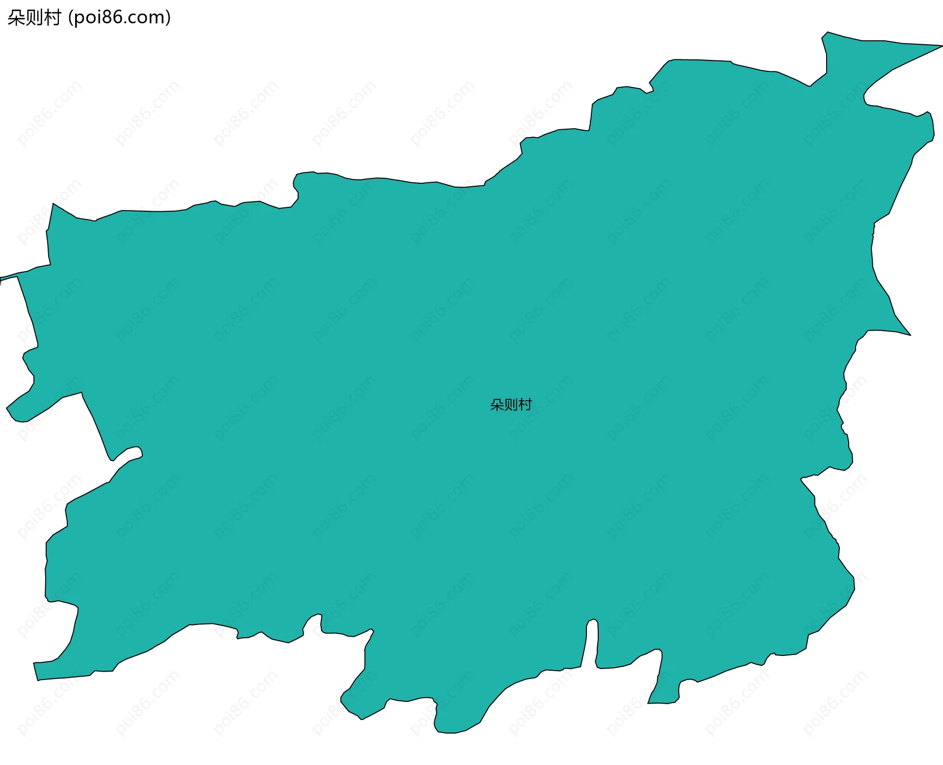 朵则村边界地图