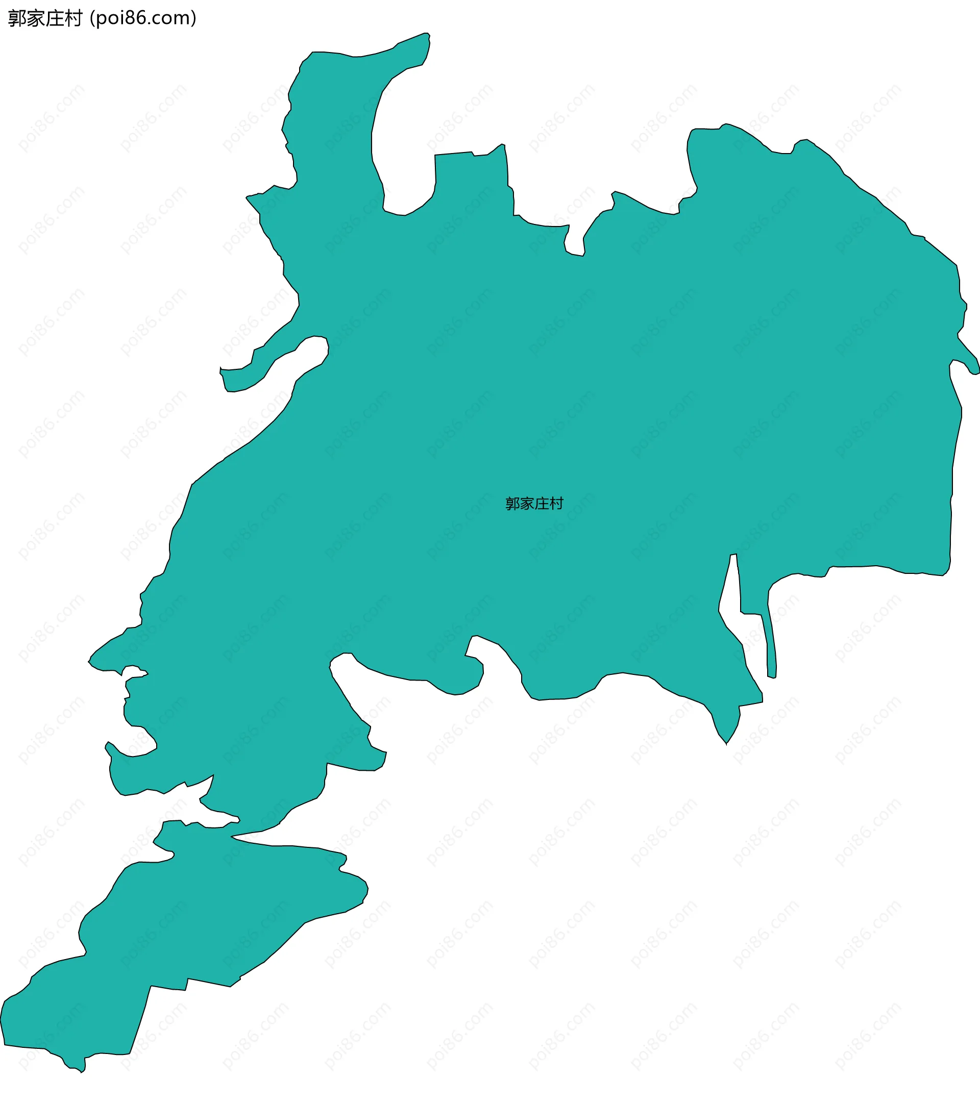 郭家庄村边界地图