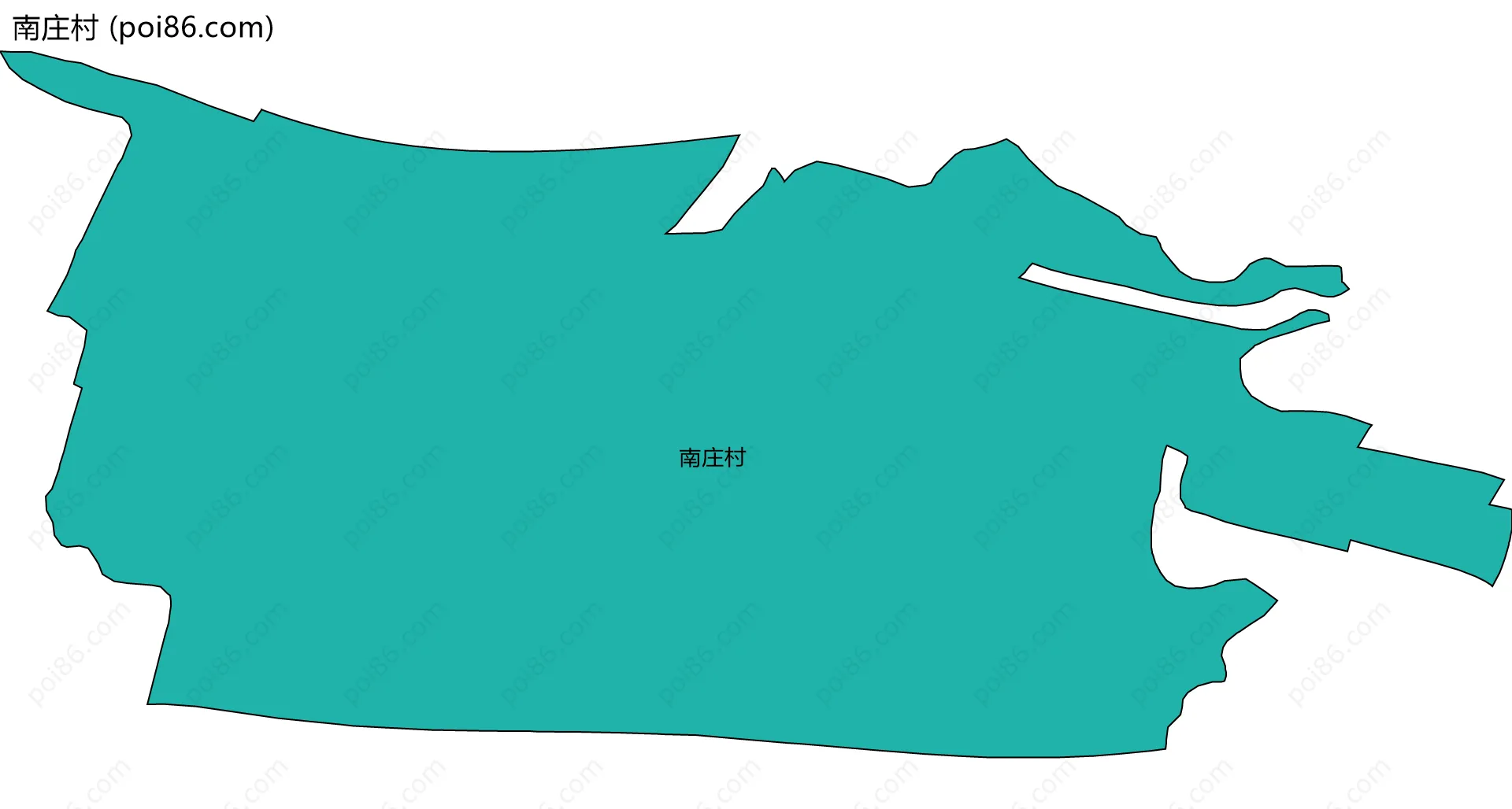 南庄村边界地图