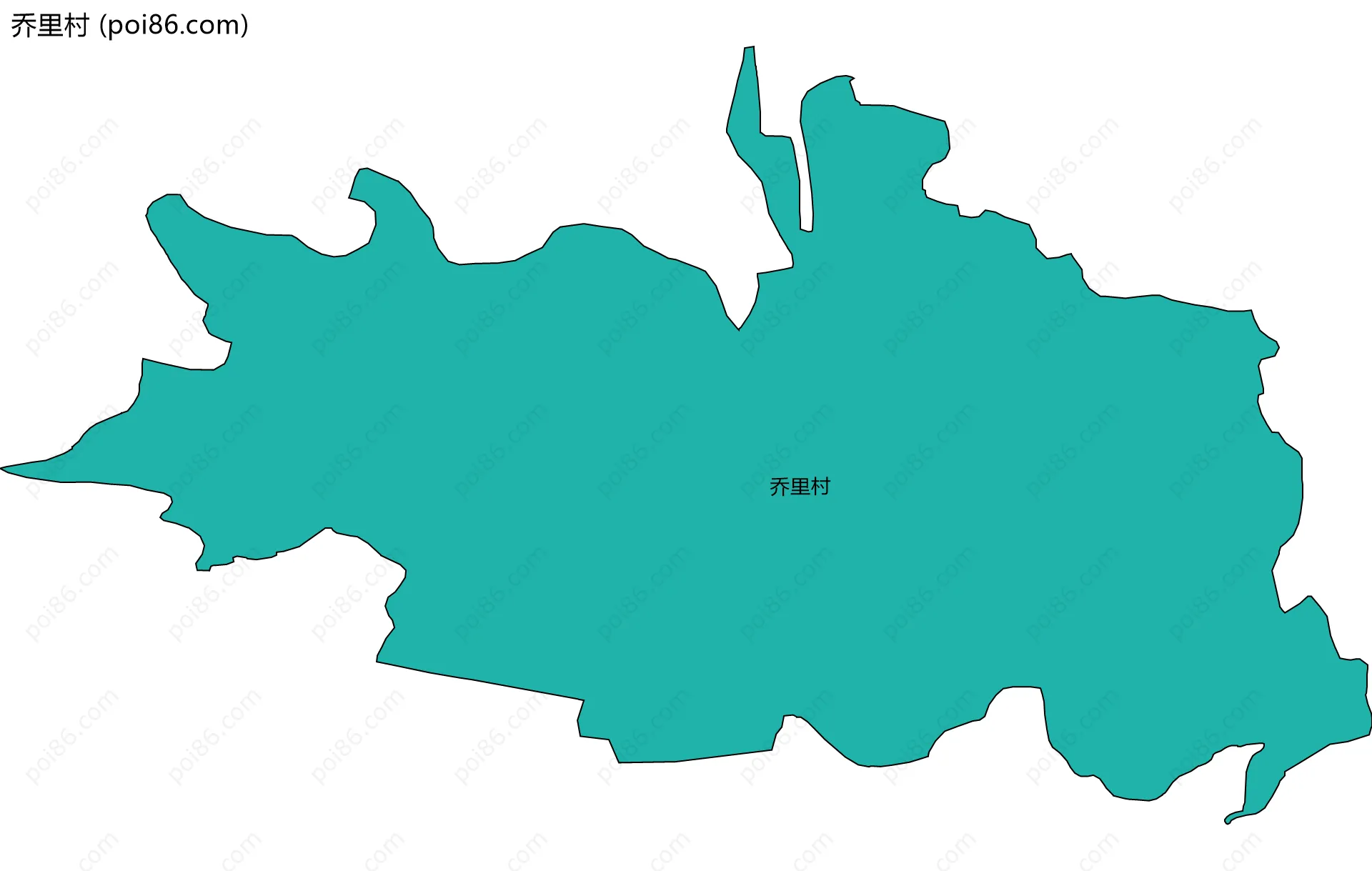 乔里村边界地图