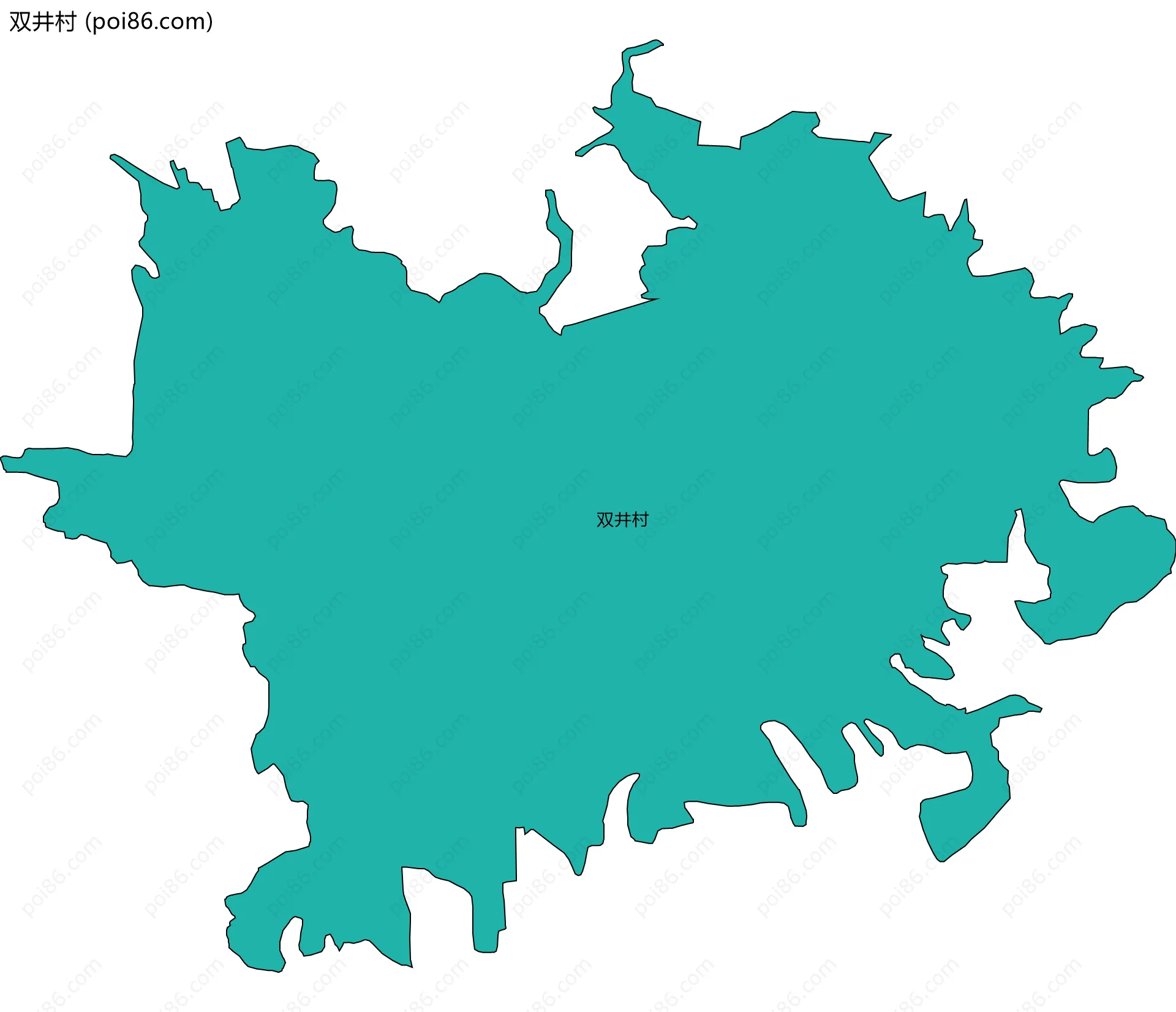 双井村边界地图