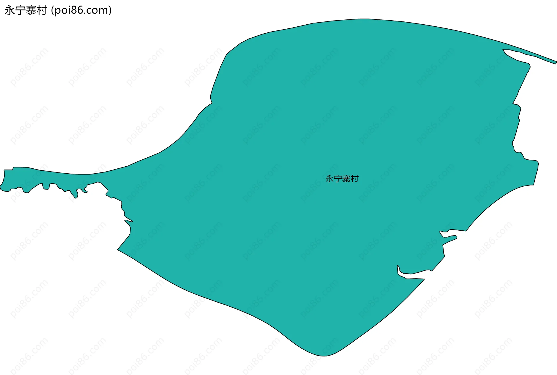 永宁寨村边界地图