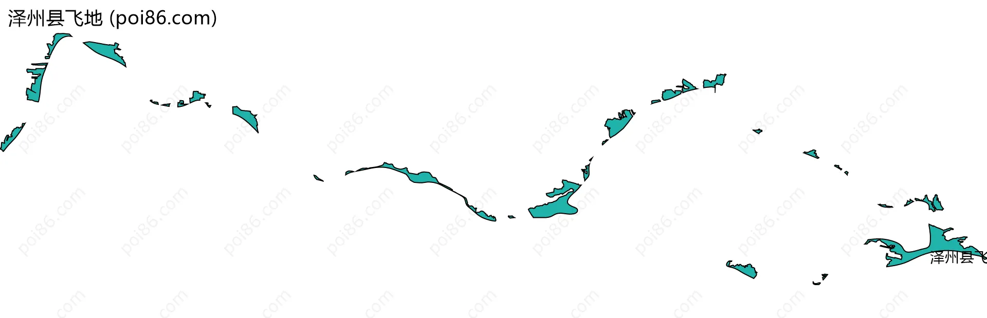 泽州县飞地边界地图