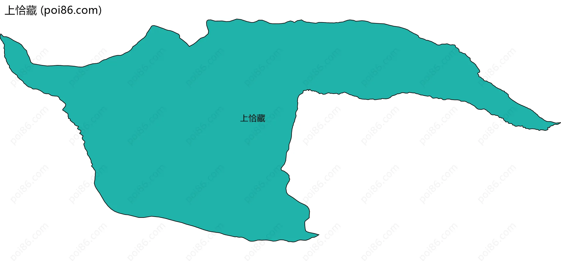 上恰藏边界地图