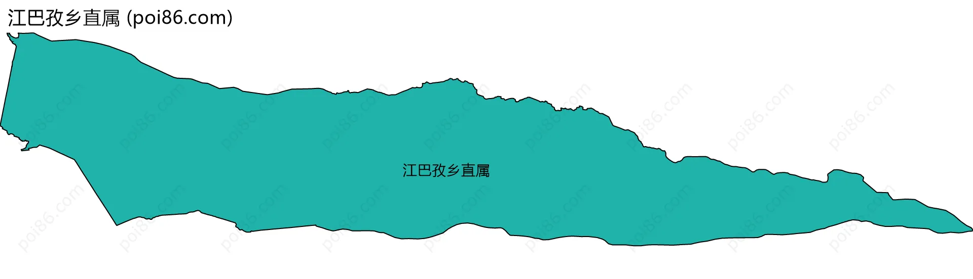江巴孜乡直属边界地图