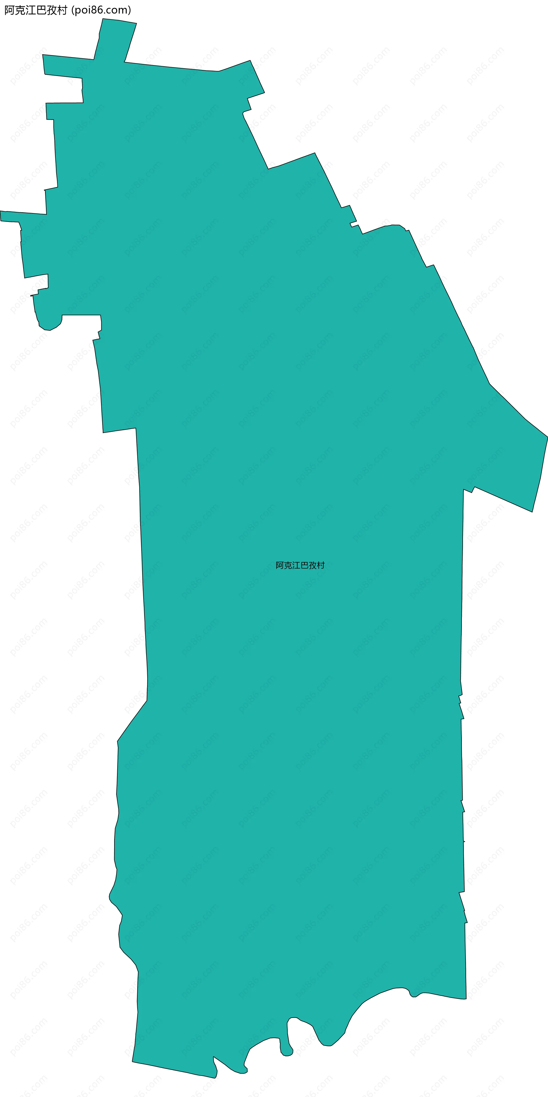 阿克江巴孜村边界地图
